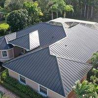 24ga 1" Nail-Strip Matte Black by Total Roofing System The Metal Roof Experts