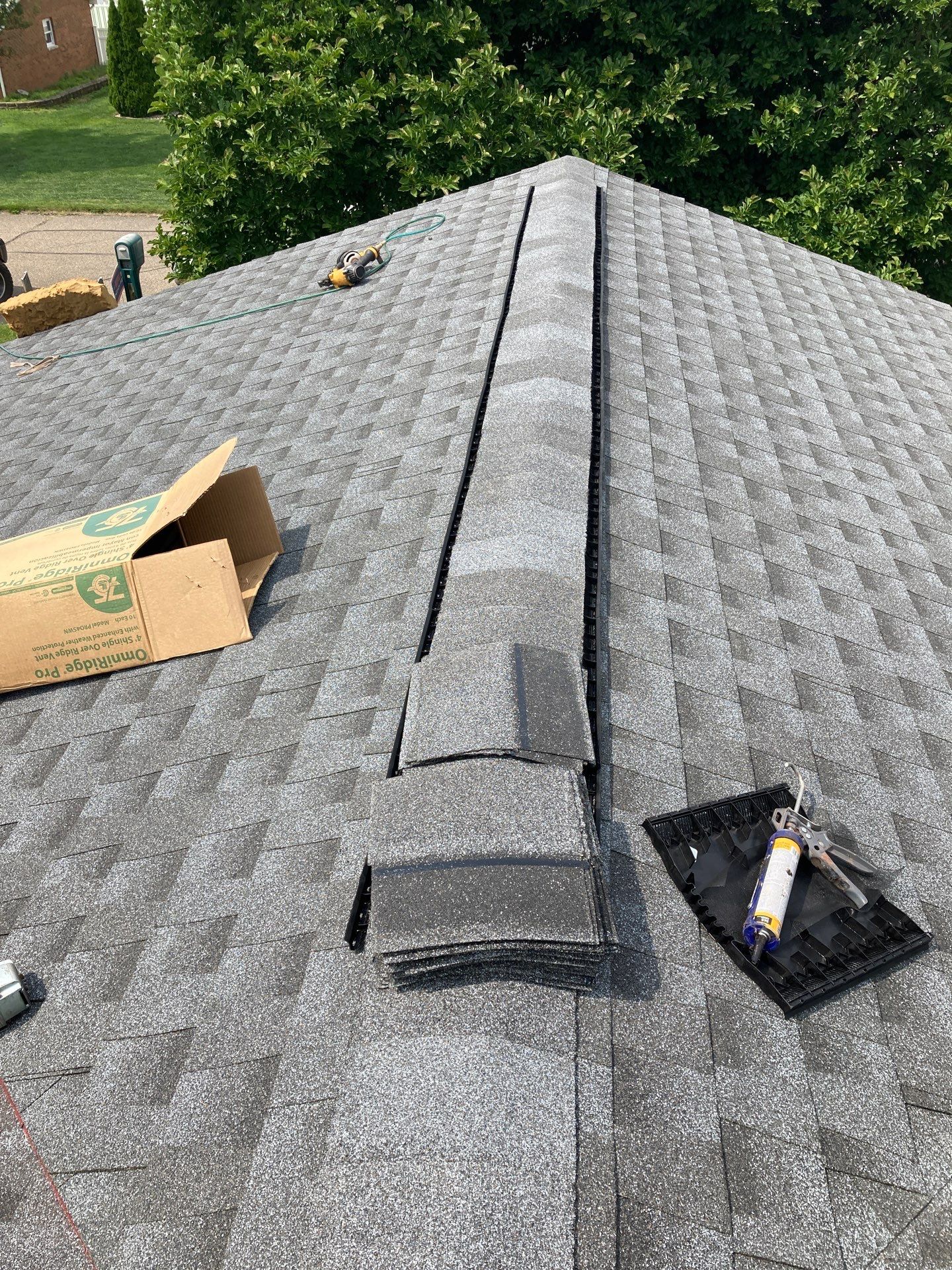 Residential Roofing Installation using GAF Timberline HDZ Pewter Gray by Rainstoppers Roofing