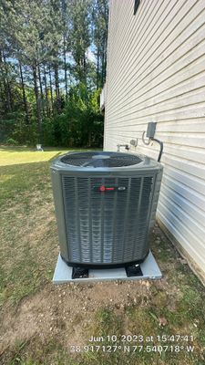 Central Air Conditioning Installation using Trane