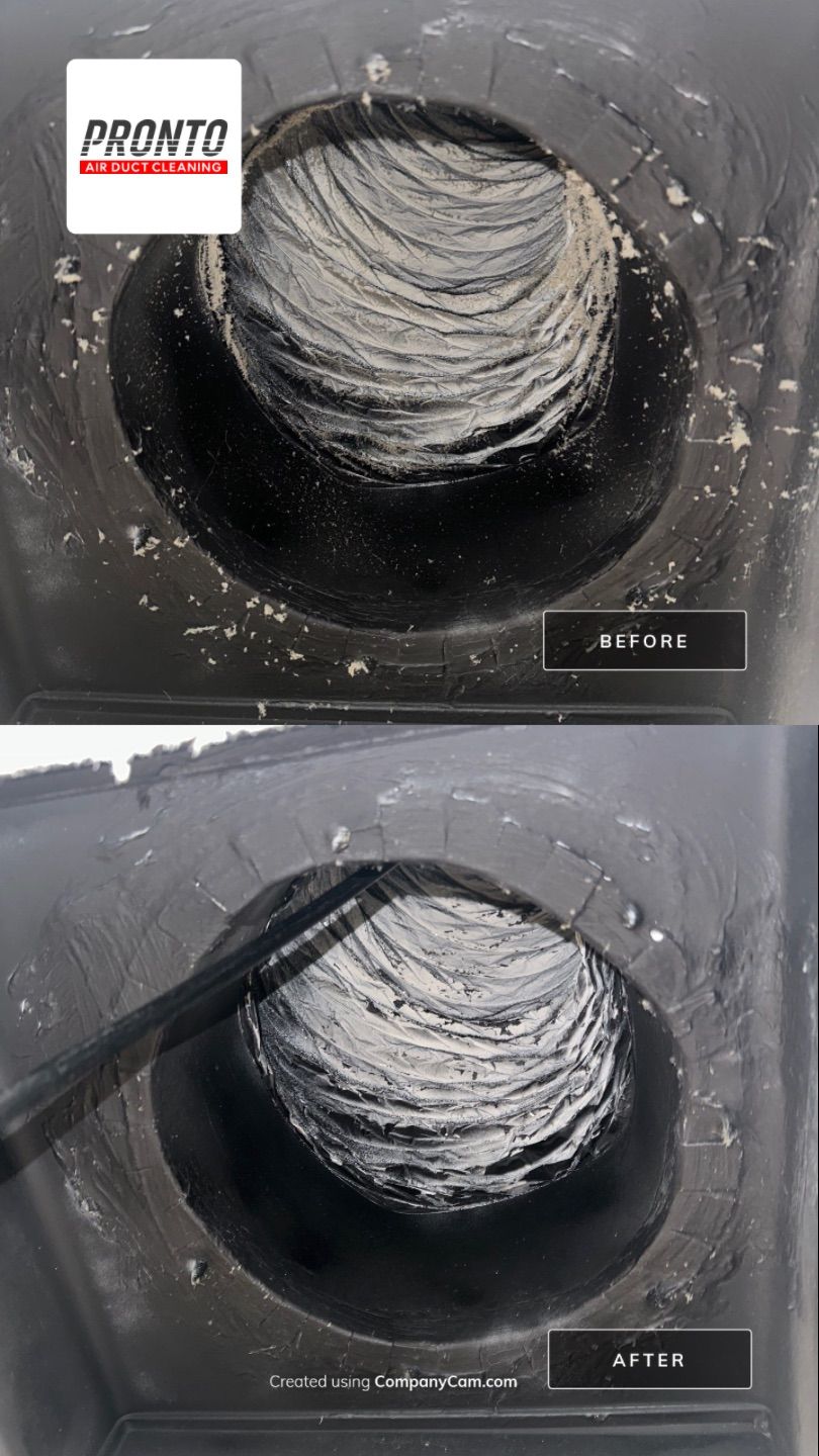 Air duct cleaning using Hypervac by Pronto Air Duct Cleaning