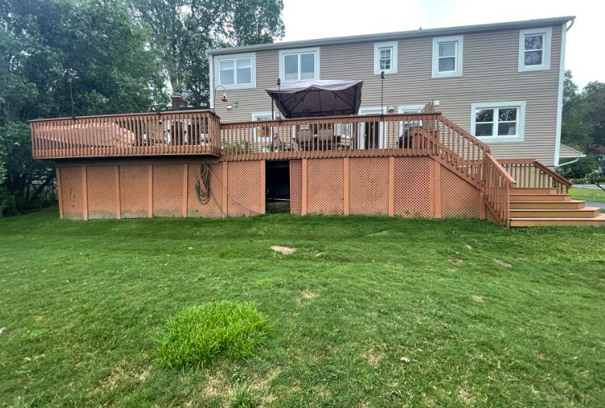 Deck Resurface + Extension in Randolph by deck guardian