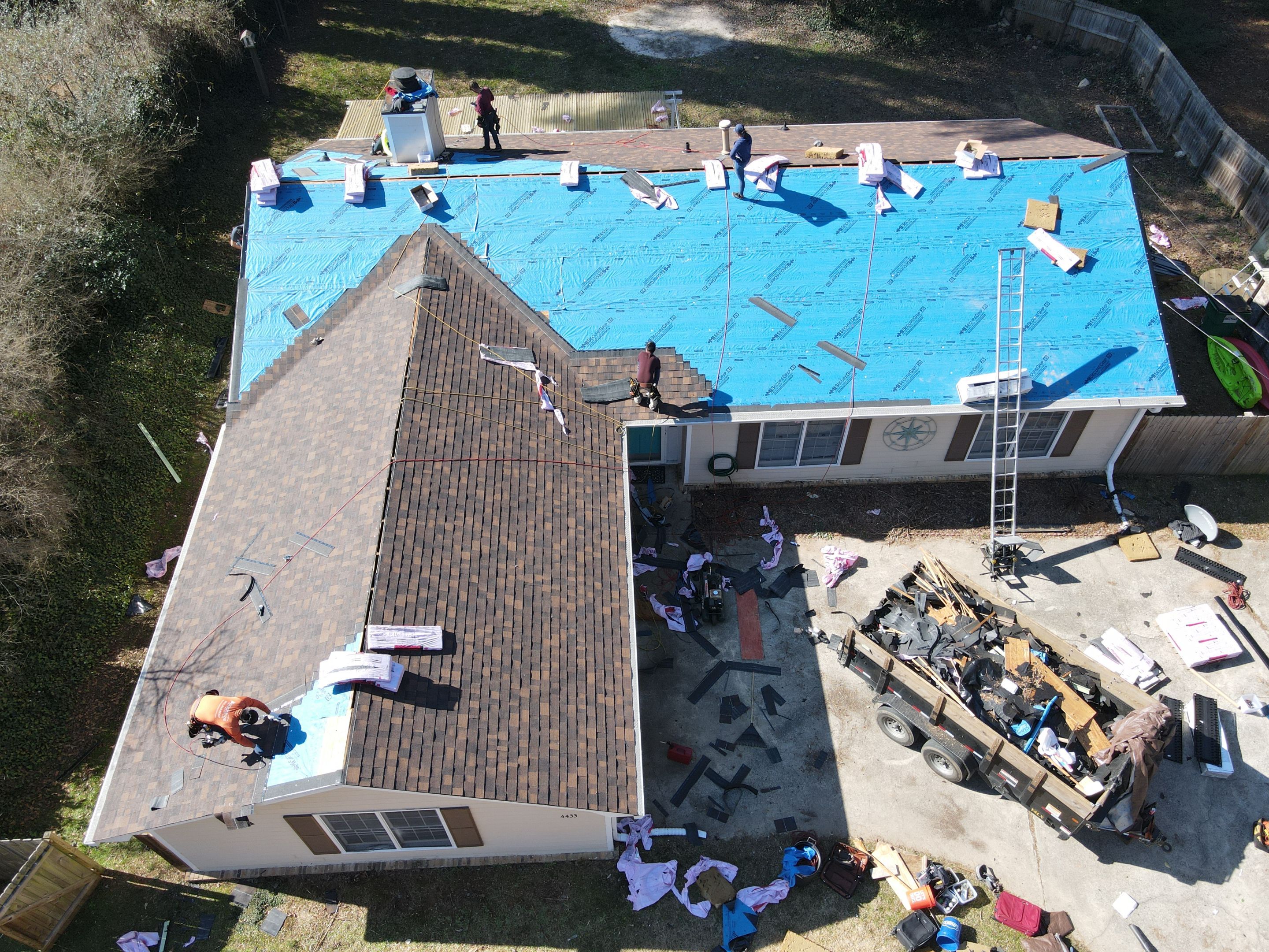 Residential Roofing Installation using Owens Corning by Inspector Roofing and Restoration