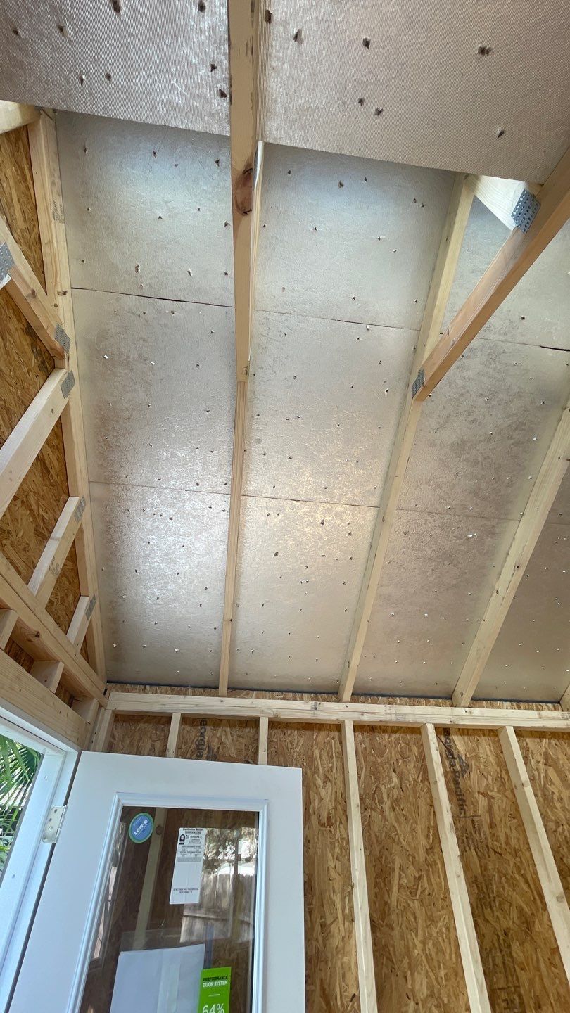 Outdoor Office Shed Interior Remodel in Longwood: From Drywall to Paint by HandyMangum