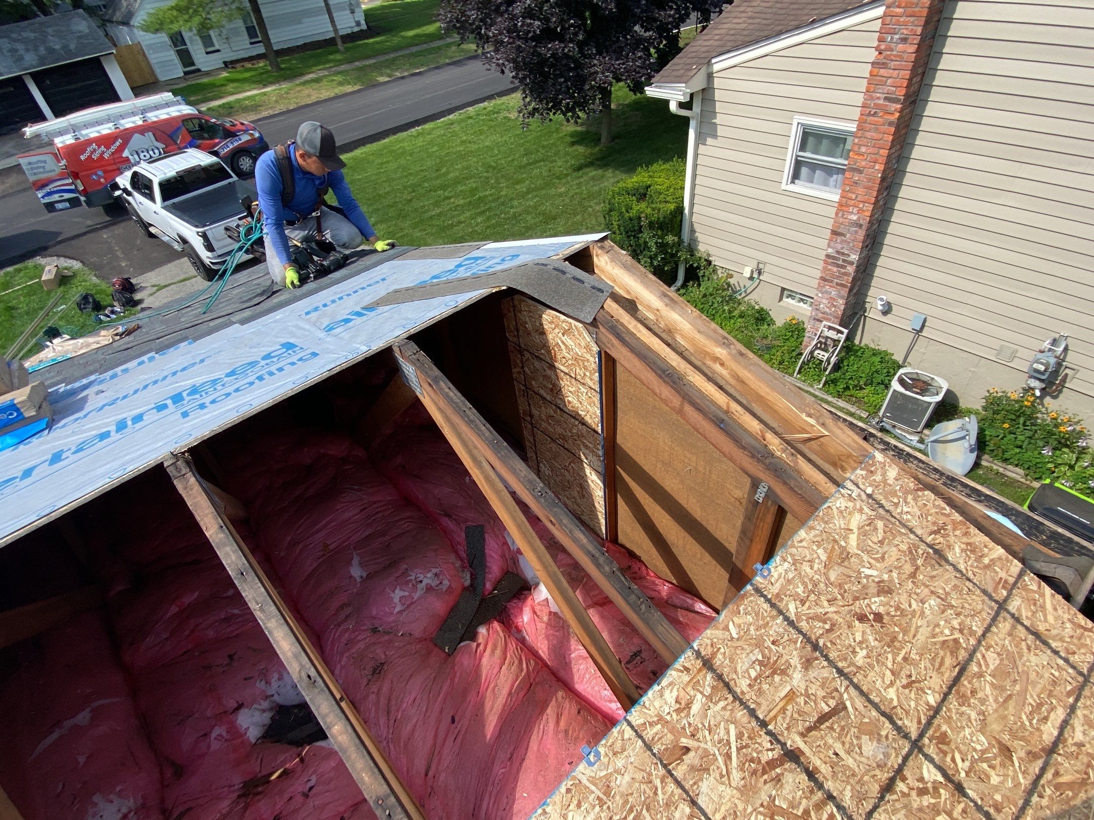 Roof Replacement using CertainTeed Landmark by 180 Contractors