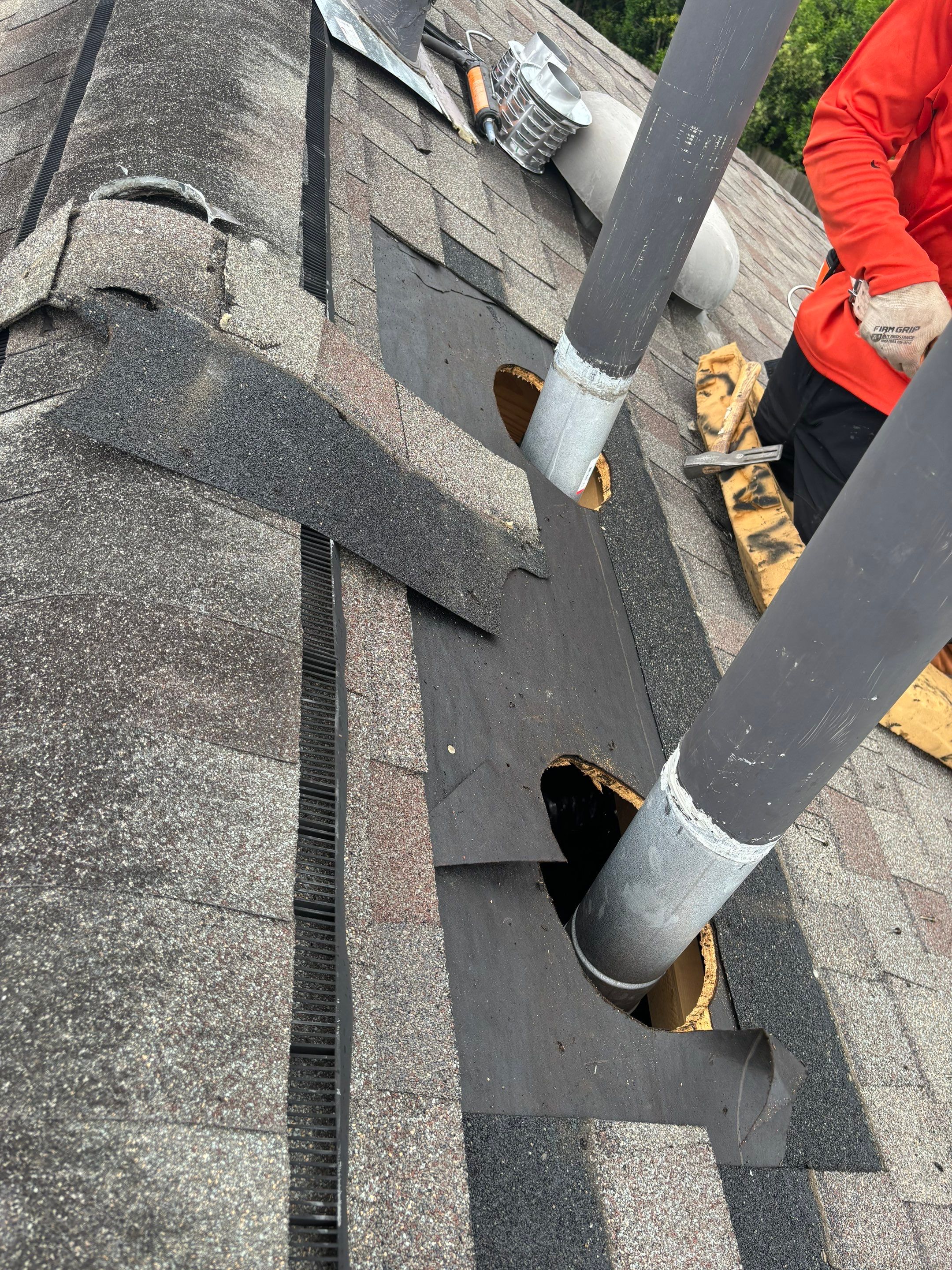 Hail Damage using Owen's Corning Duration (Lifetime) Shingles by Roof Repair Company