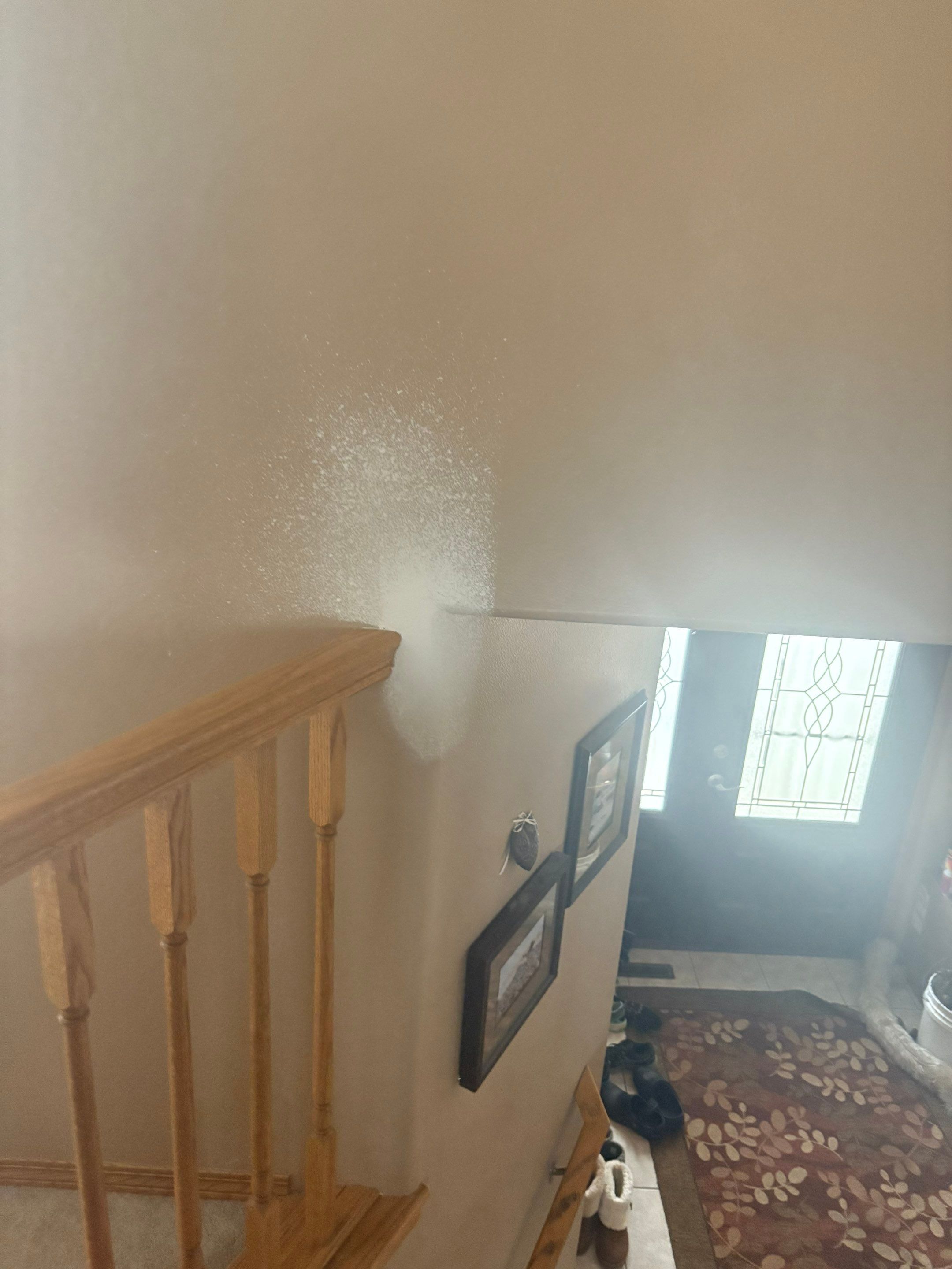 Interior Painting and Vaulted Ceiling Drywall Tape Repair in Sioux Falls by Select Painting, Coatings & Garage Cabinets