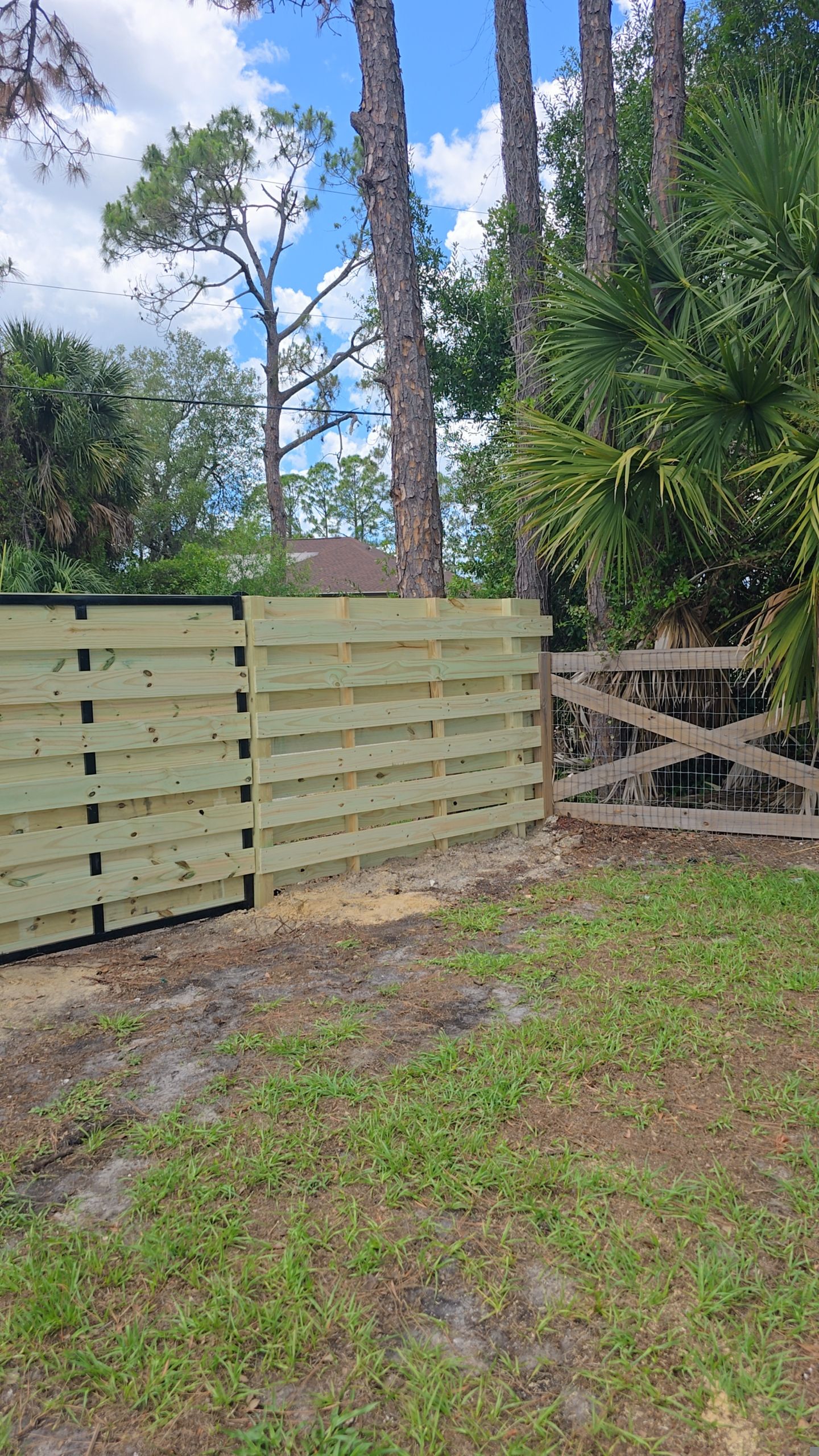 Horizontal Shadowbox Wood in North Port by True Fence LLC