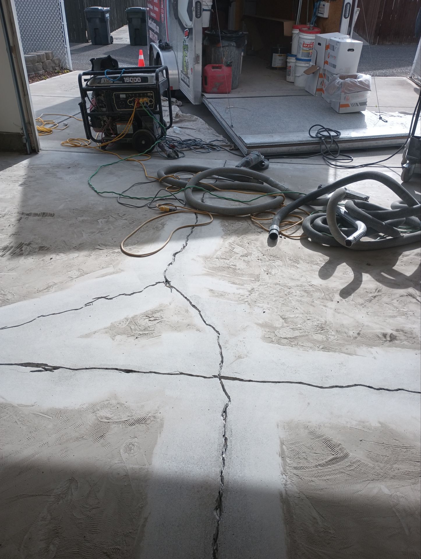 Garage Transformation using Claystone Hybrid by Croc Coatings, LLC