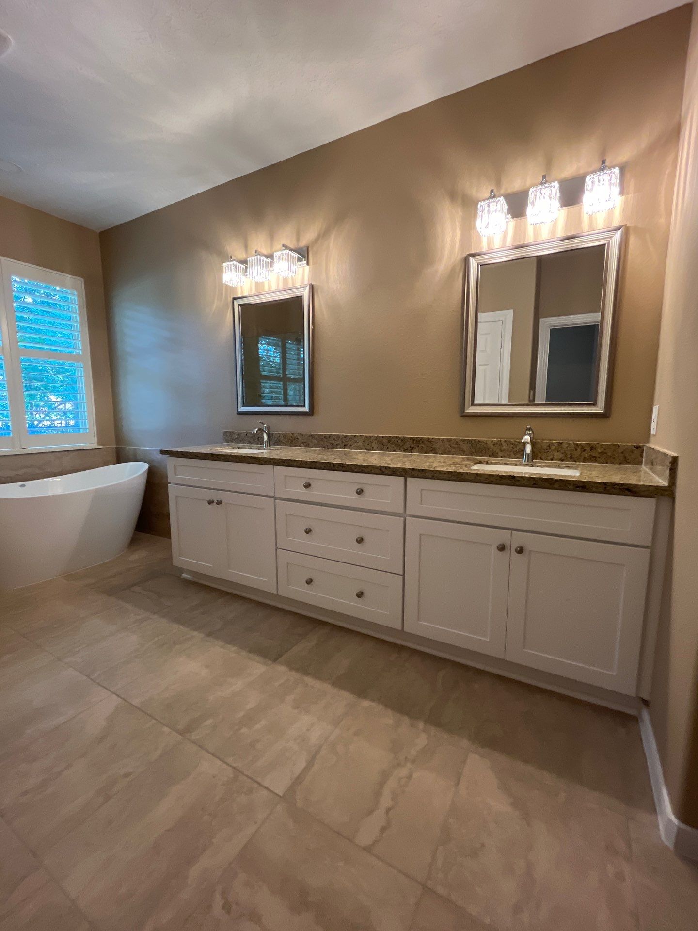Bathroom Remodel using Water mitigation equipment by L&T General Contractors and Restoration INC