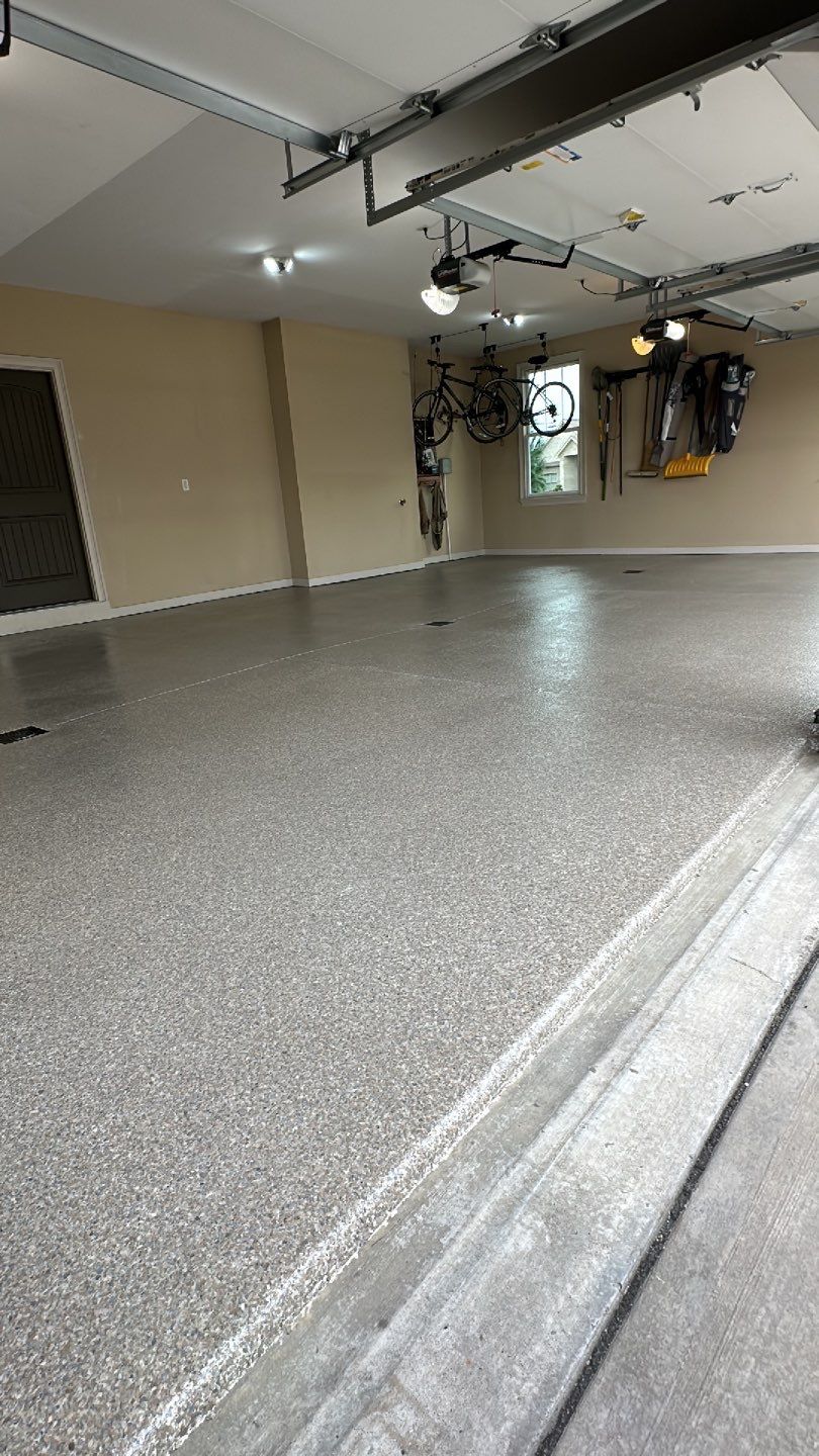 Large Patio + Garage Project in Moon Township by Floors in a Day, Inc