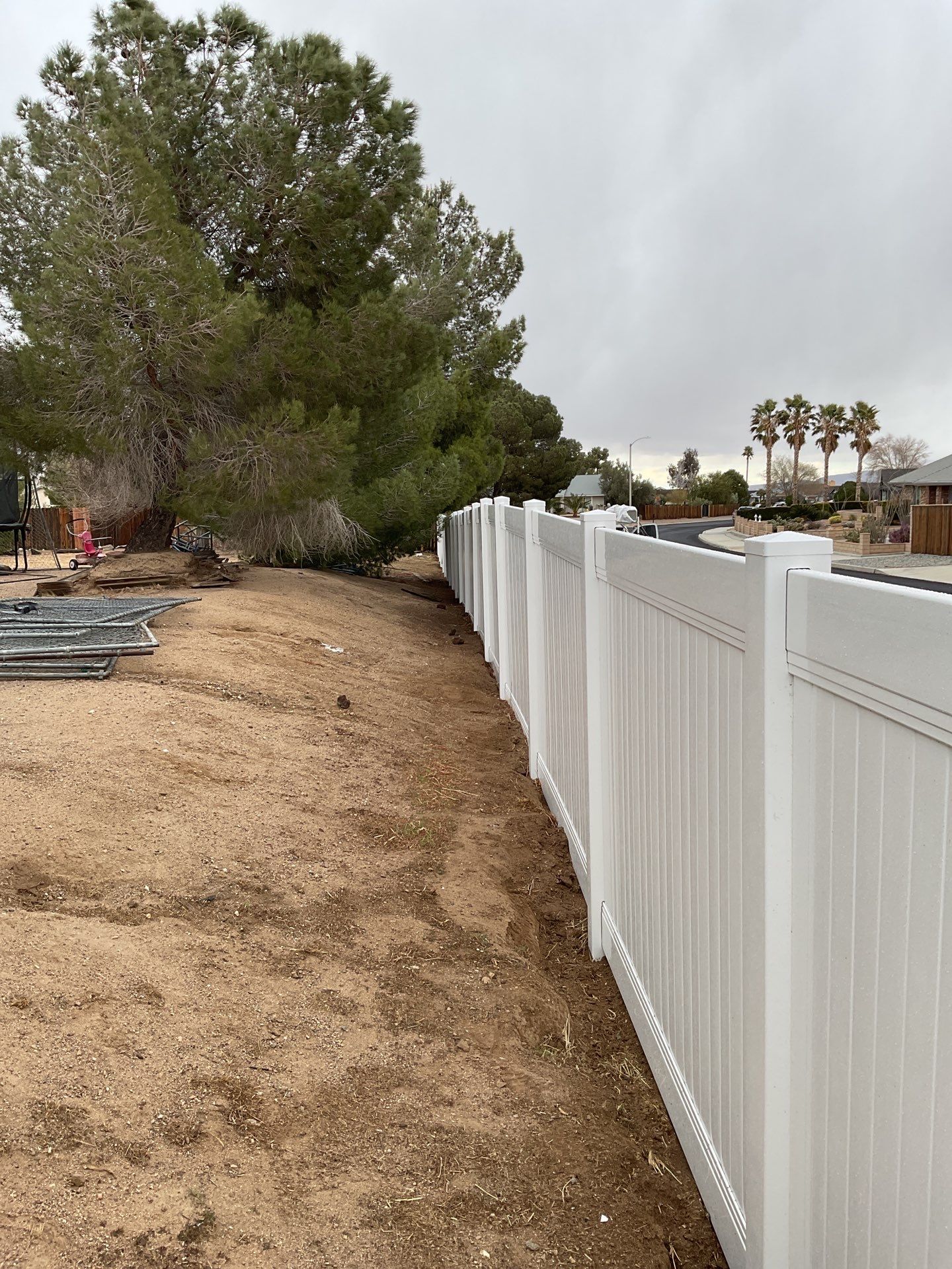 Fence Installation using Vinyl by Fence Guys Inc. 