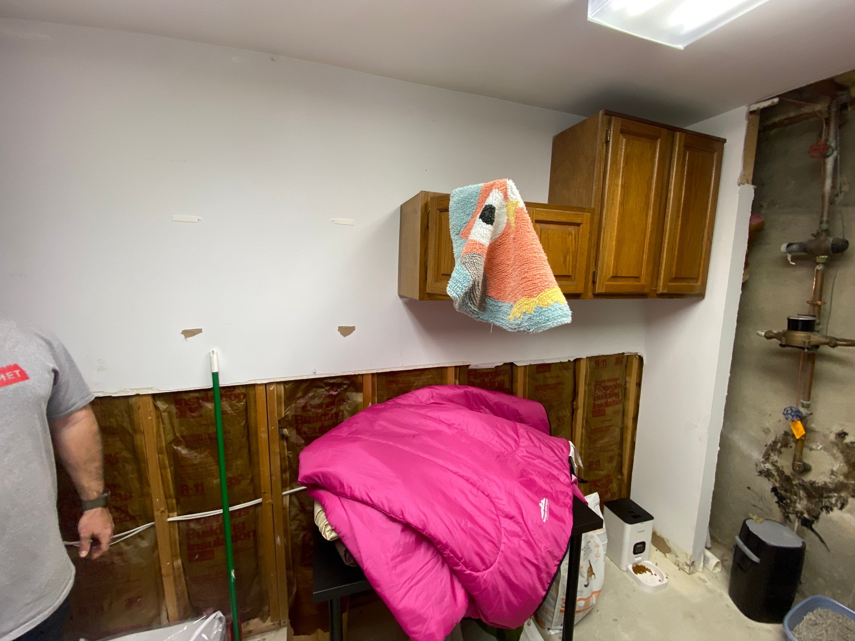 Laundry Room Redmodel using Lifeproof Luxury Vinyl Plank Flooring by The Smet Companies, LLC
