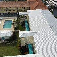 .032 Aluminum 1.5" Mechanical Seam Regal White  by Total Roofing System The Metal Roof Experts