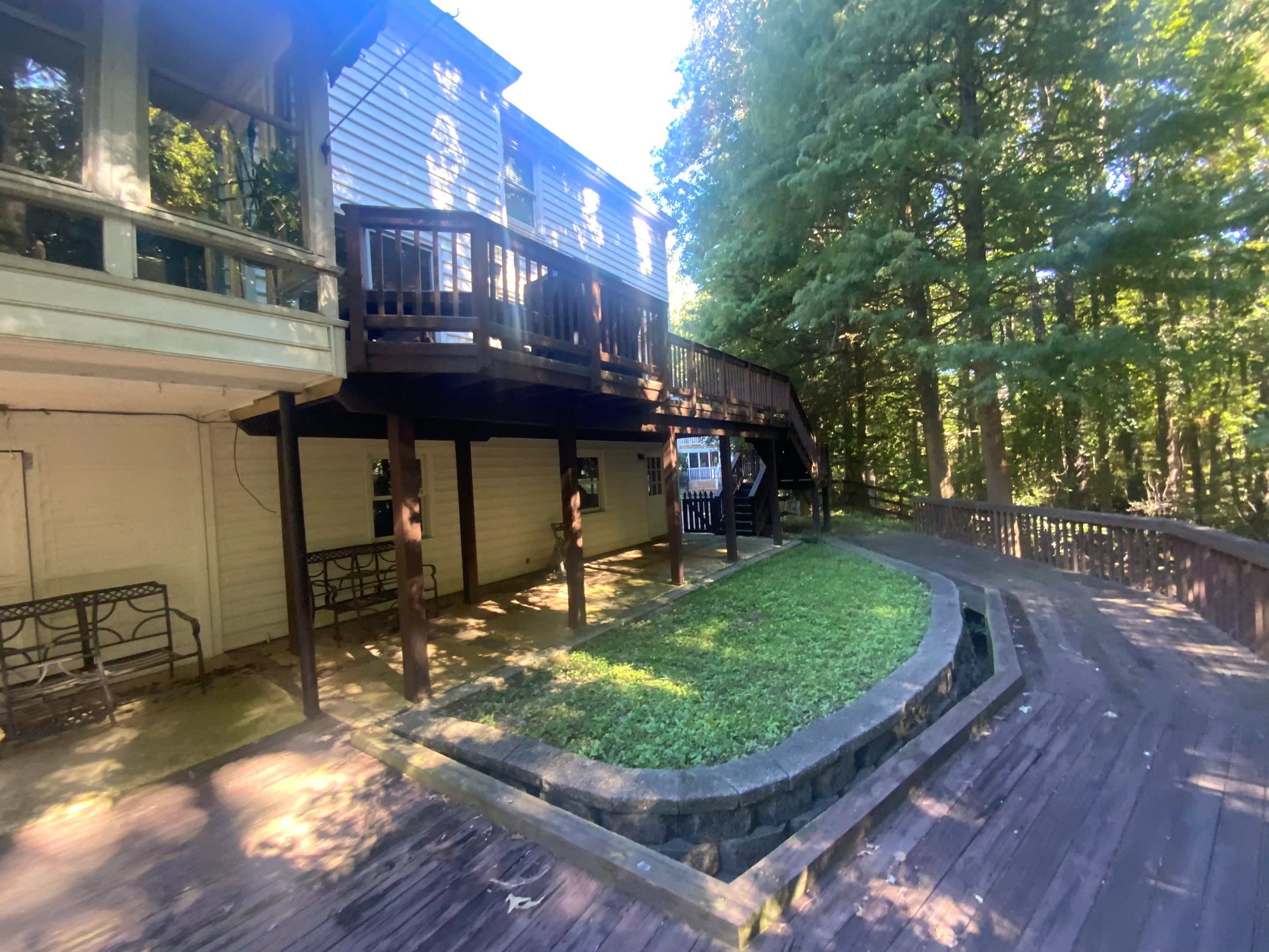 Multi-Level Wood Deck Staining and Refinishing in Duluth by Swift Home Renovations