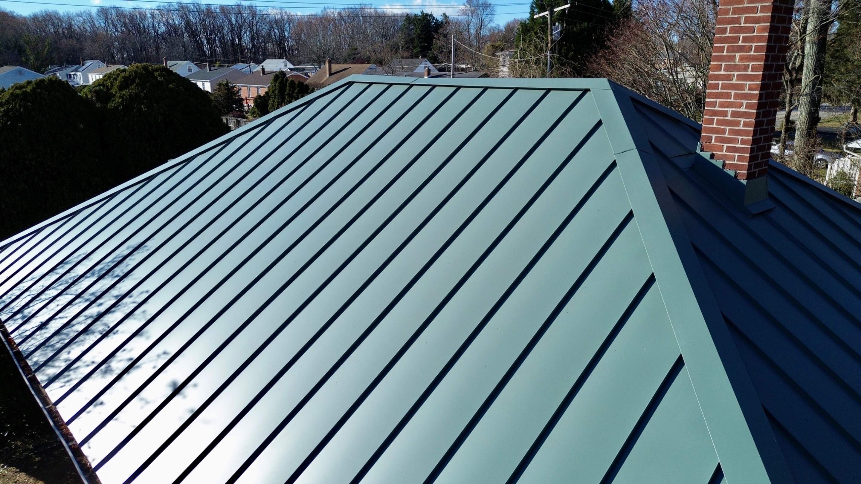 Residential Roofing Installation using Standing Seam Metal Roof | Mechanically Fastened | 24 Gauge by Matter Construction, LLC