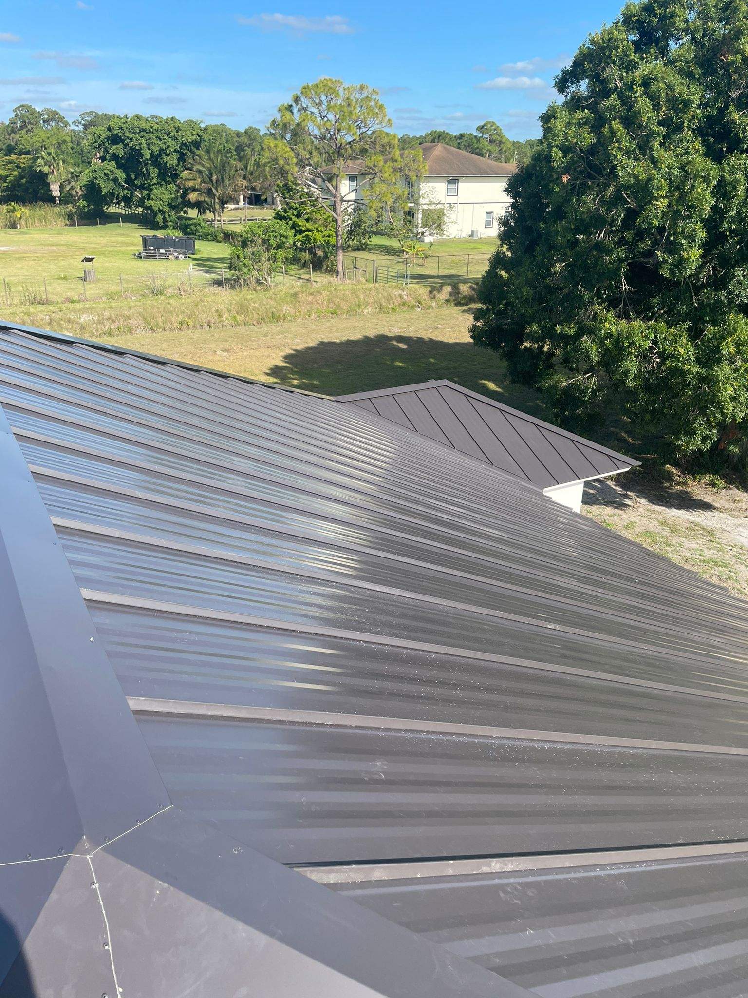 24ga 1" Nail-Strip Dark Bronze  by Total Roofing System The Metal Roof Experts