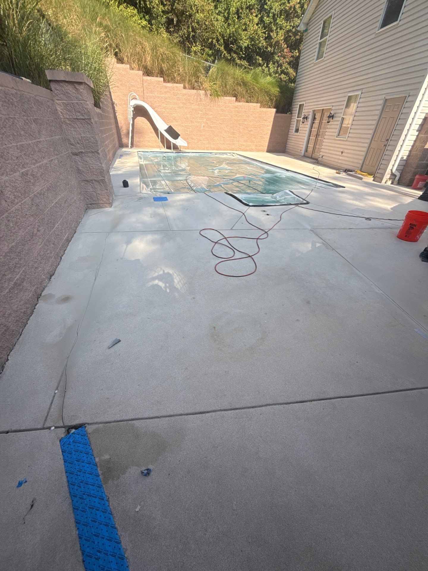 Oxford Pool Deck Project in McKees Rocks by Floors in a Day, Inc