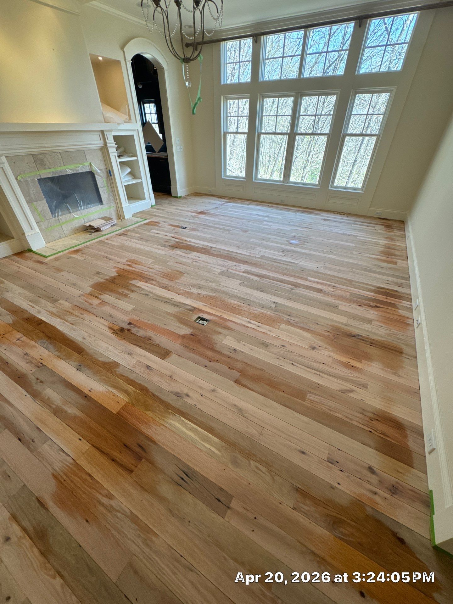 Sand and Finish, Herringbone Feature! by RTBaldwin Hardwood Floors