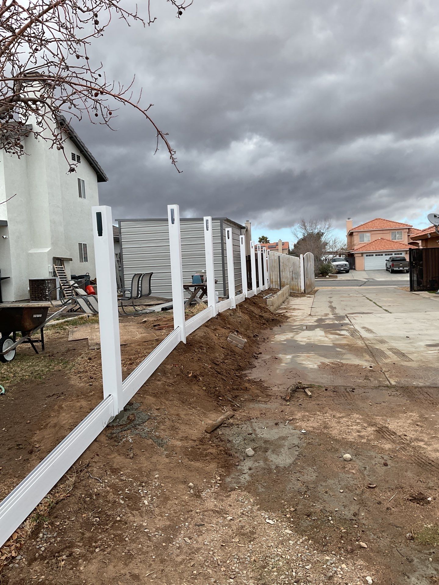 Fence Installation using Vinyl by Fence Guys Inc. 