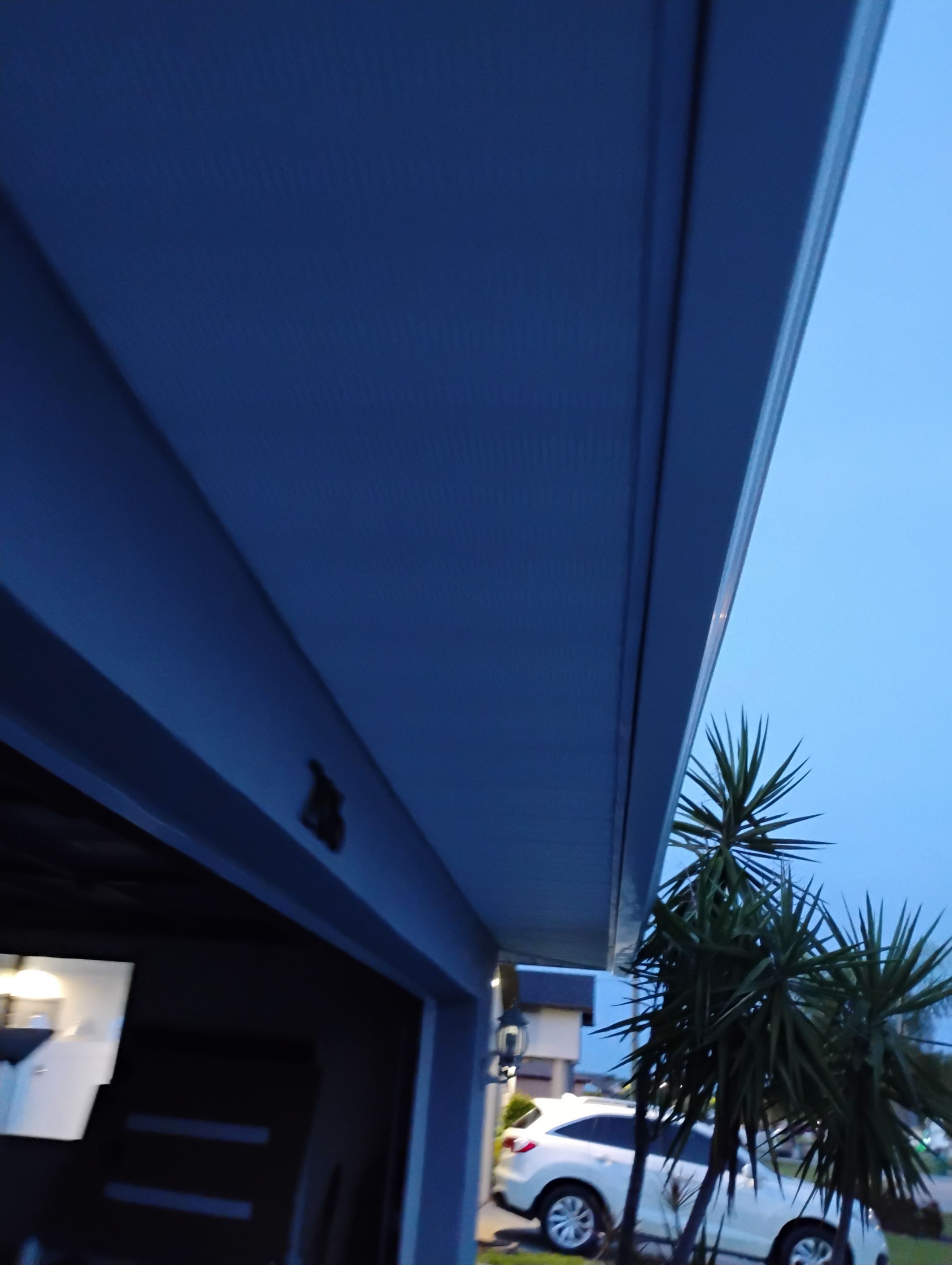 New Gutter System with Splash Guards in Cape Coral FL by Gutter Professors