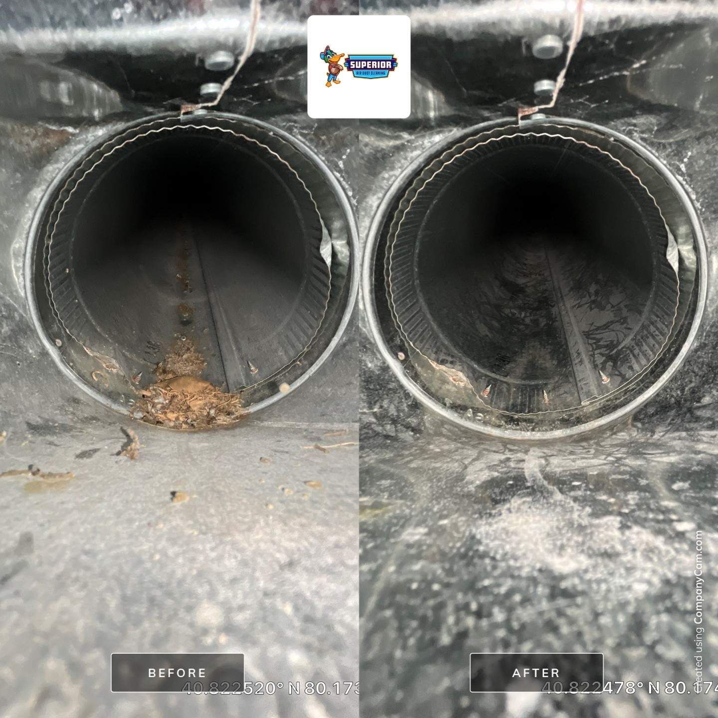 Air Duct Cleaning With a Vacuum Truck in Fombell, PA by Superior Air Duct Cleaning