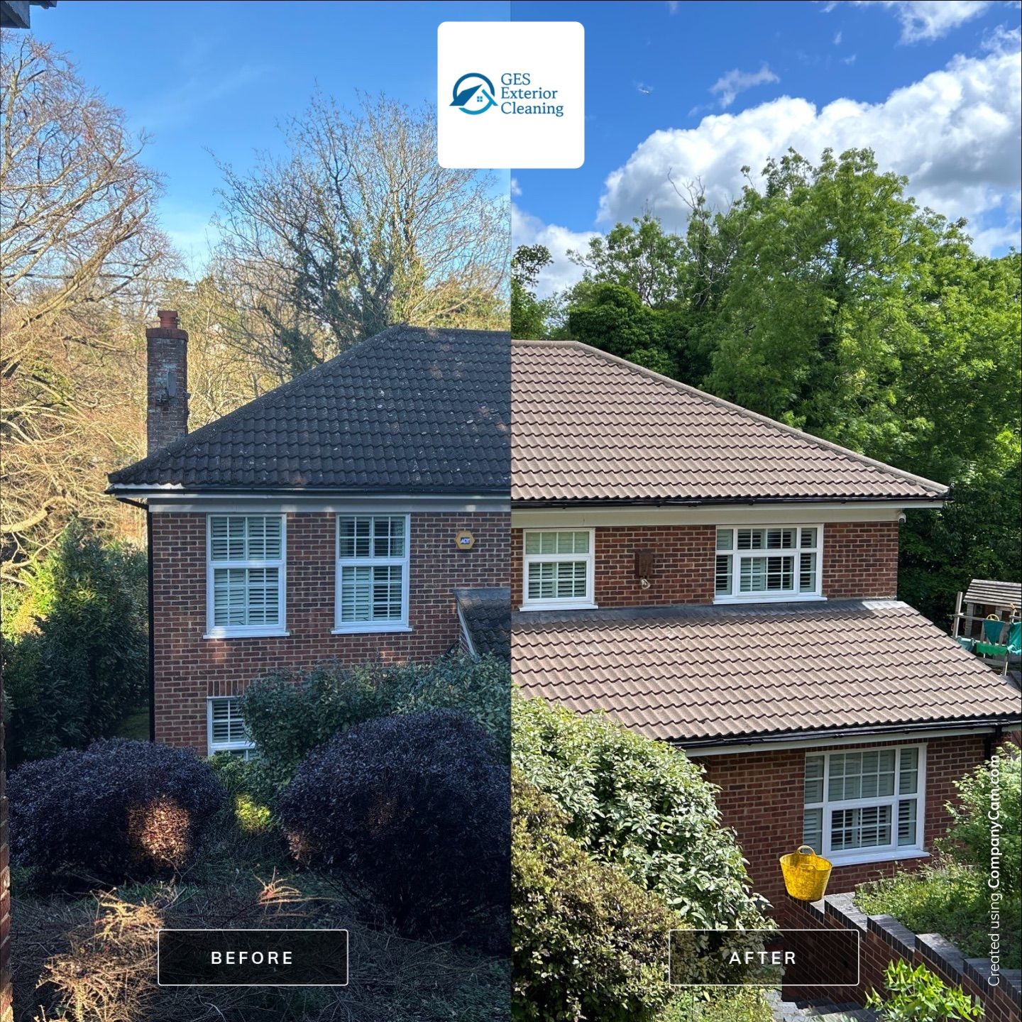 Roof And patio Cleaning Surrey by Ges Exterior Cleaning ltd