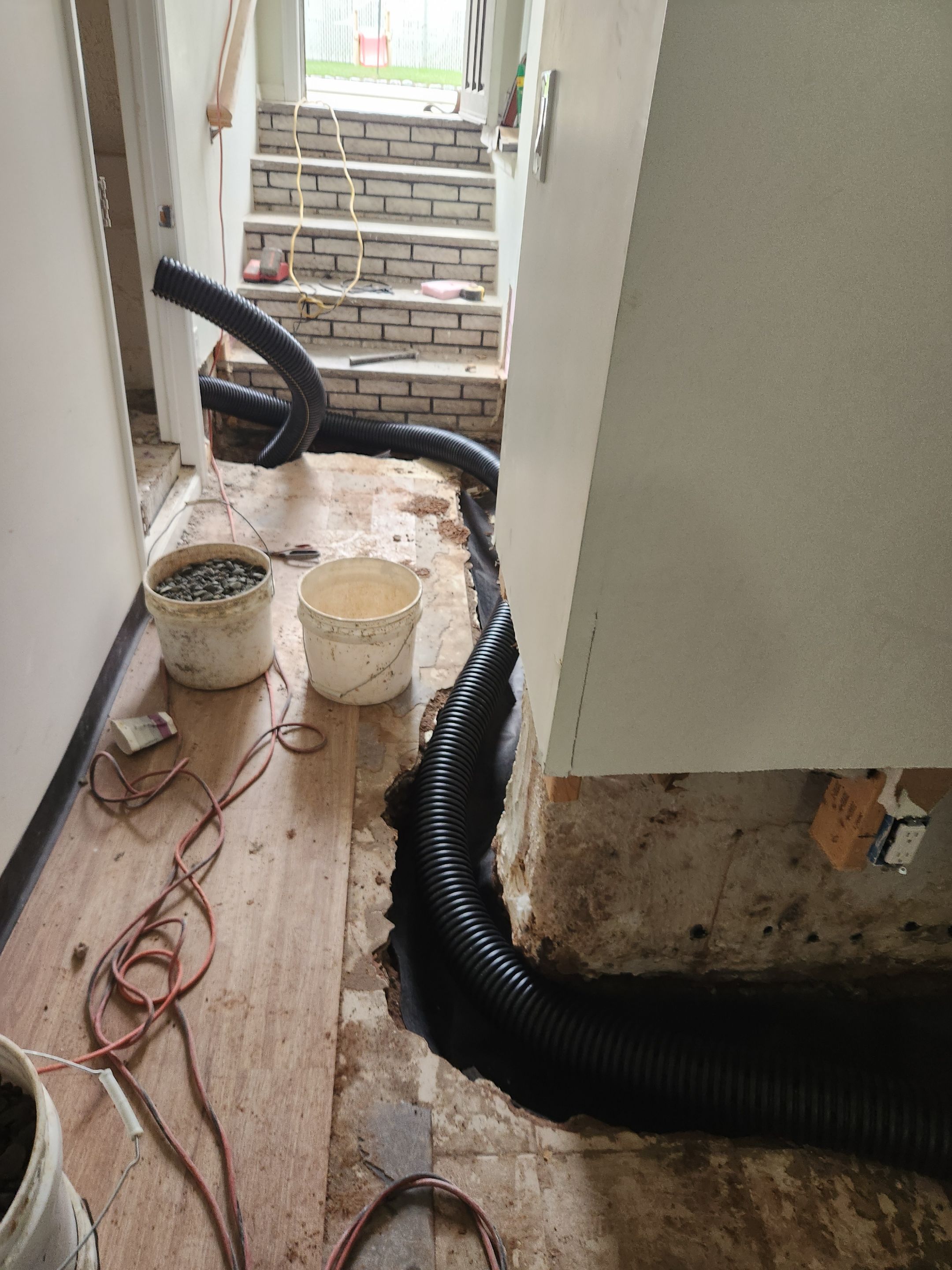 Interior French Drain Kearny NJ by Pure Service Pro, LLC 