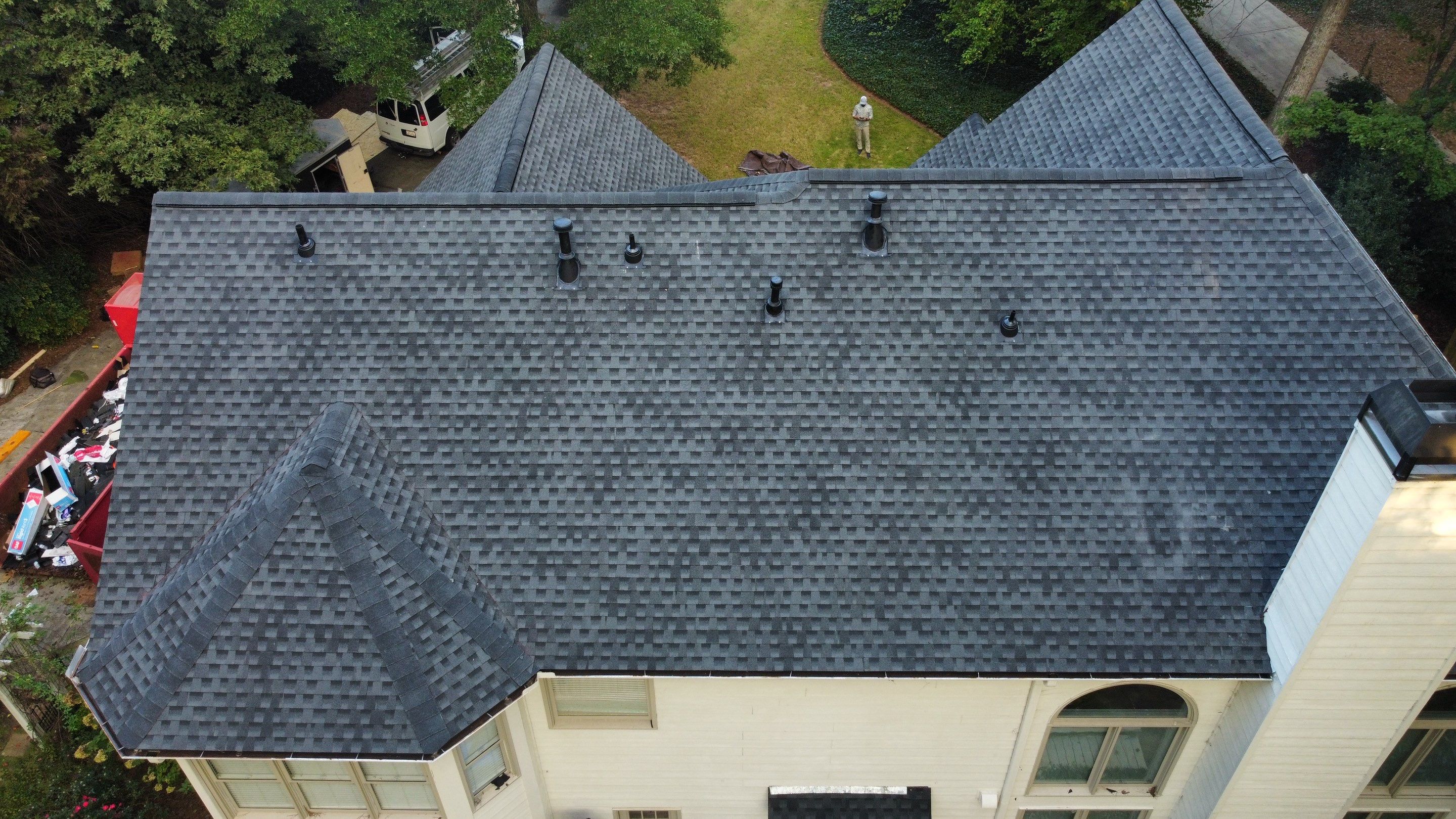 Alpharetta, GA Roof Replacement GAF Timberline HDZ Charcoal by Reset Roofing