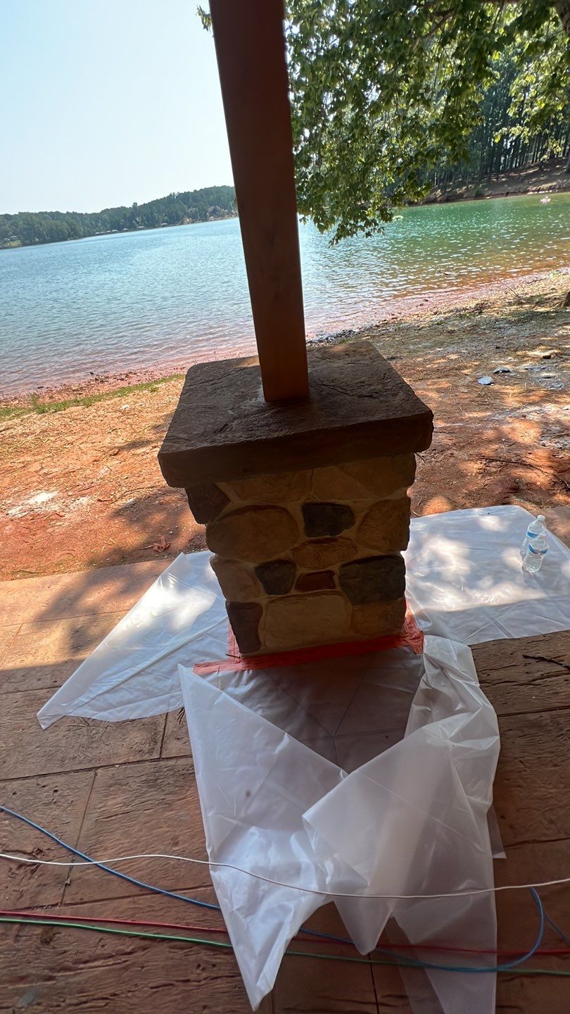 Stamped Concrete Pavilion Slab by Xtreme Concrete Services