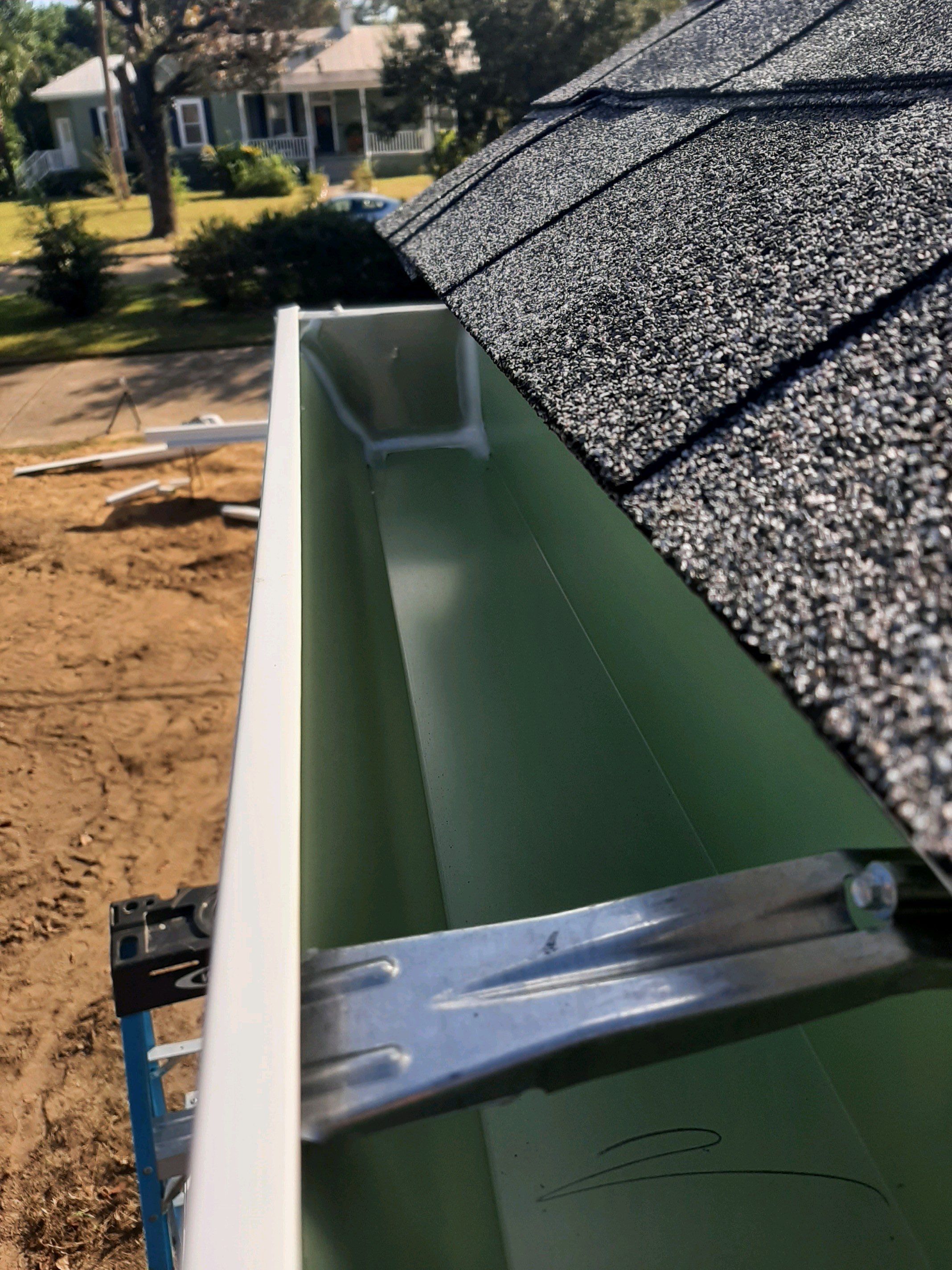 Gutter Installation using K-Style Seamless Gutters by Gutter Professors