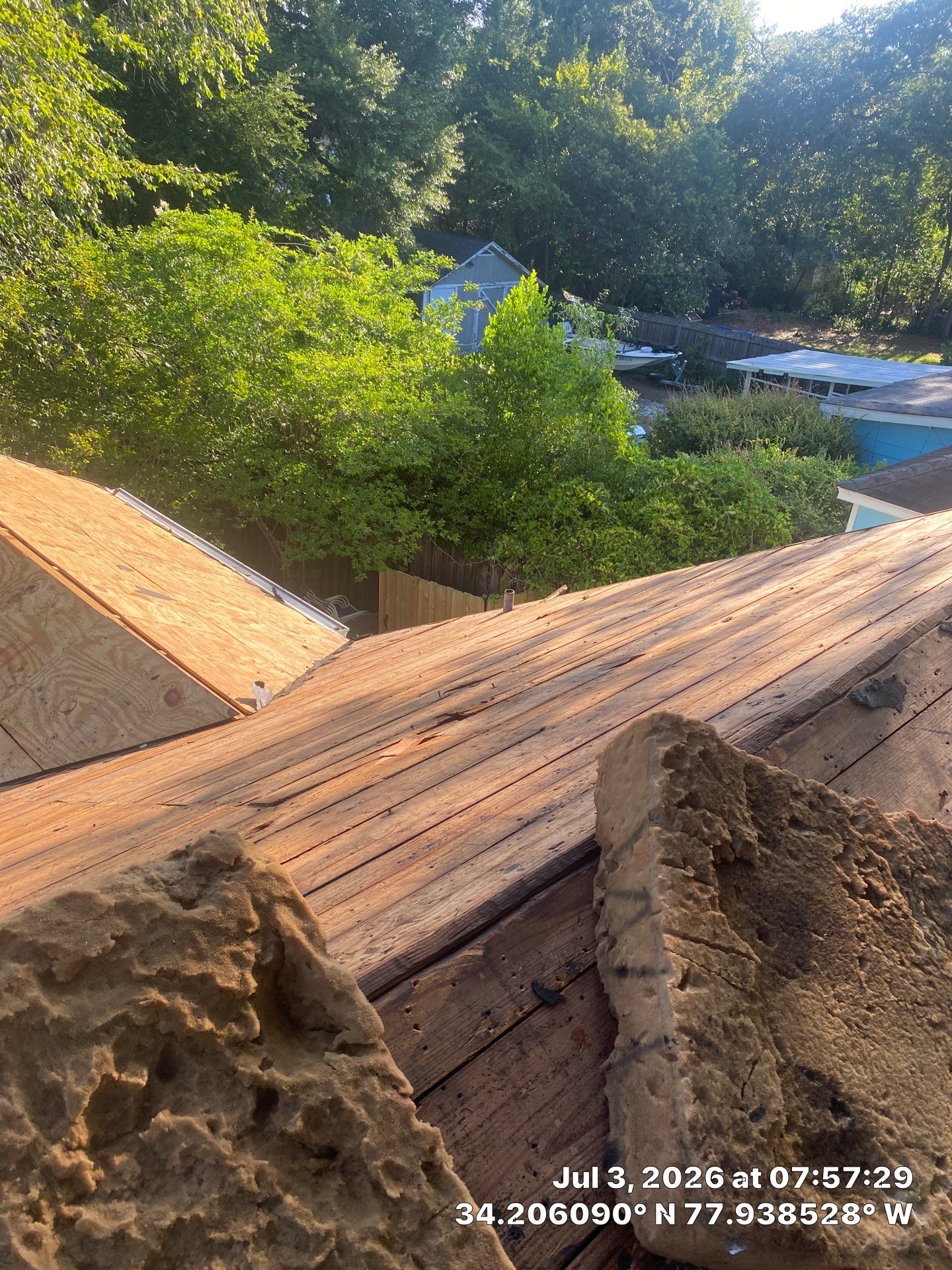 Roof Replacement Using CertainTeed Landmark Pro Shingles in Wilmington NC by RGR Construction and Roofing, LLC