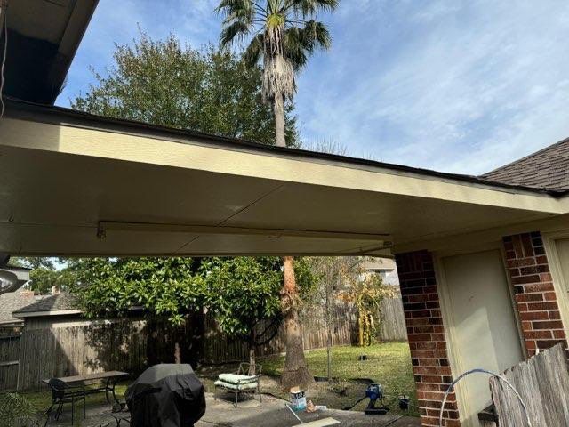 Garage Siding Replacement by Houston Roofing & Construction