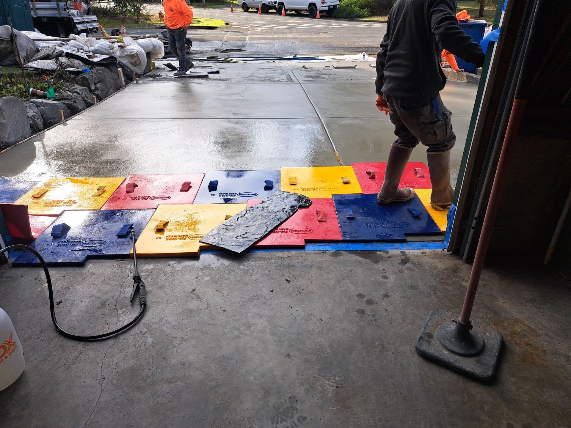 Stamped Concrete Patio and Driveway | Edmonds  by Jireh Asphalt & Concrete Inc 