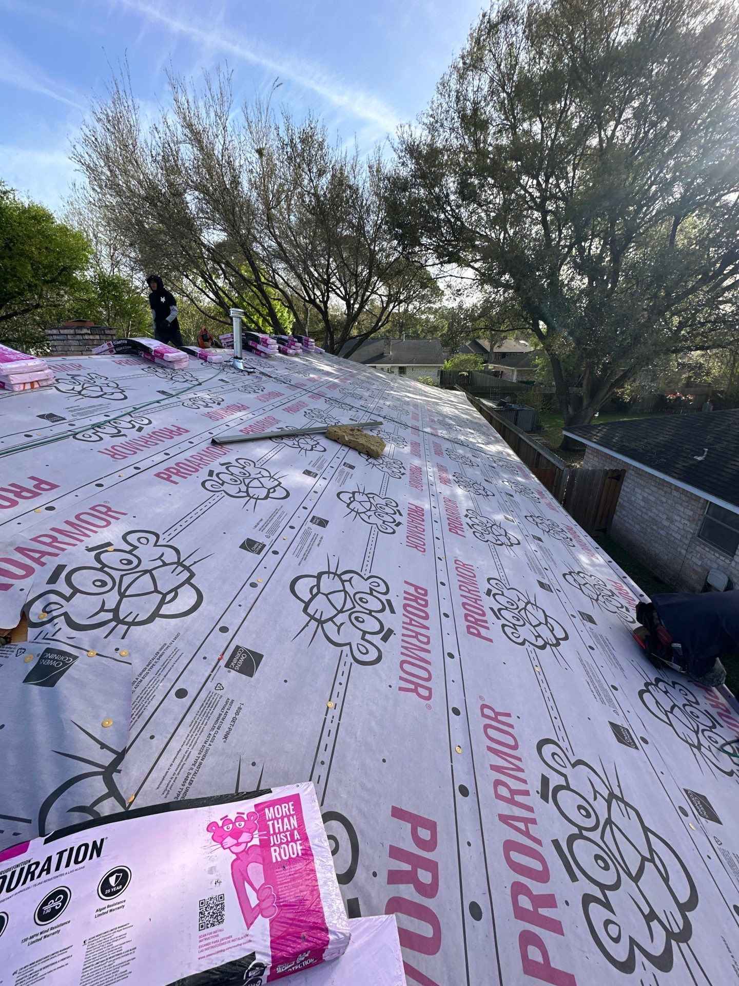 Project in Houston by Motion Roofing