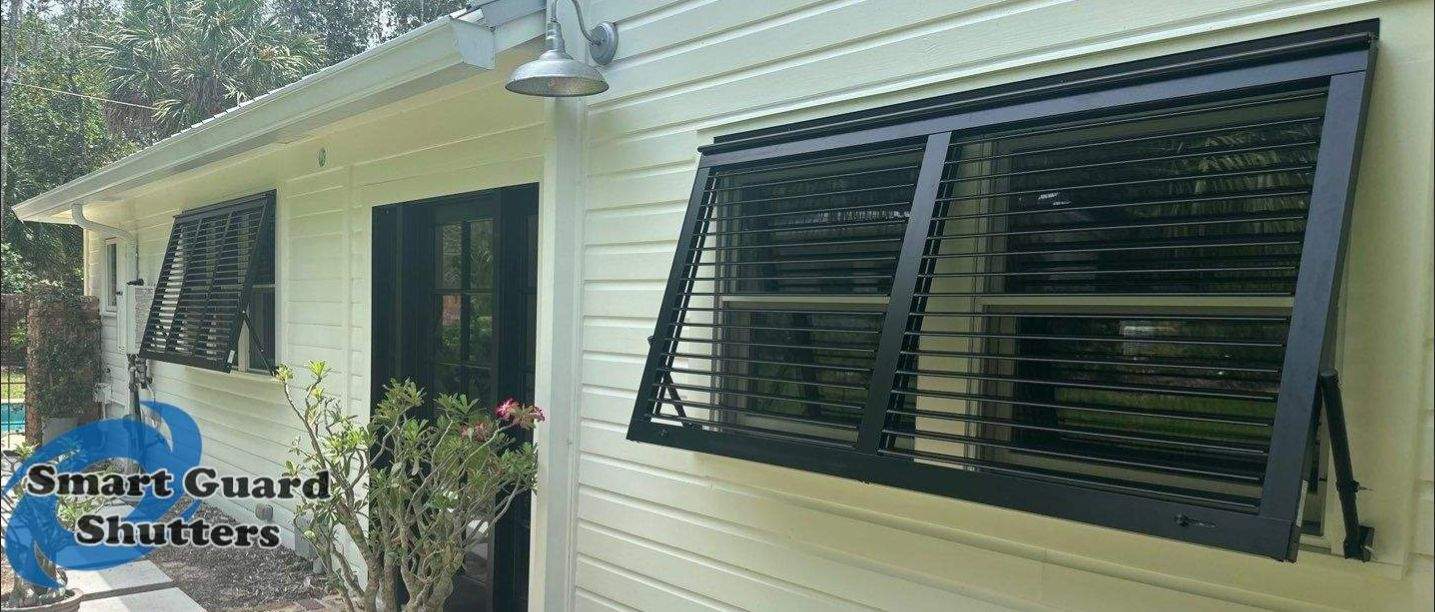 Hurricane Protection In Jet Black MATTE by Smart Guard Shutters