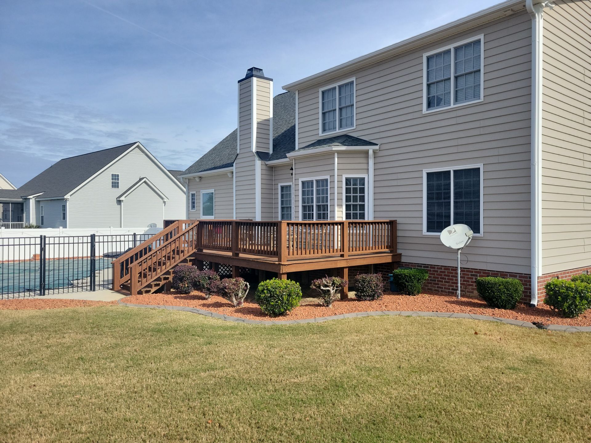 Custom Screened Porch and Concrete Walkway Installation in Rocky Mount by The Remodeling Company