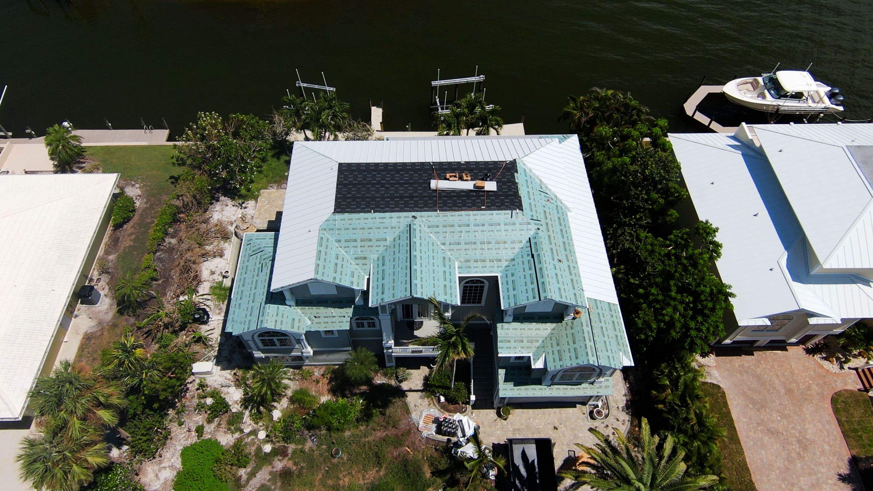 Sanibel Island Standing Seam Roof Replacement by Four Peaks Roofing