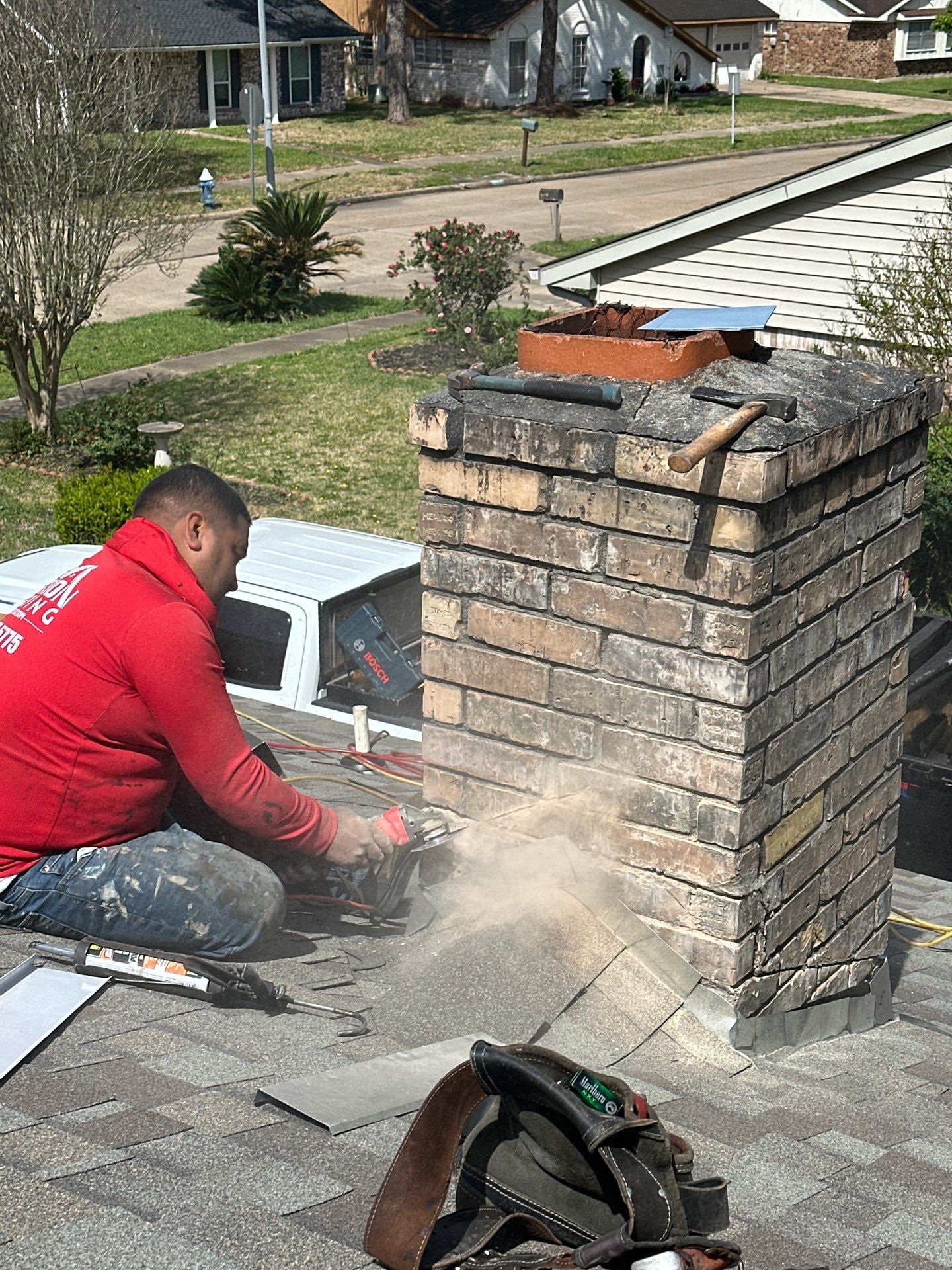 Project in Houston by Motion Roofing