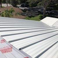 .032 Aluminum 1.5" Snap- Lock Solar White 