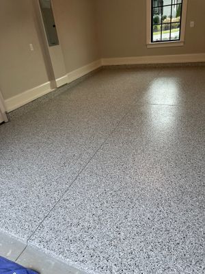 Garage Floor Coating using Coyote