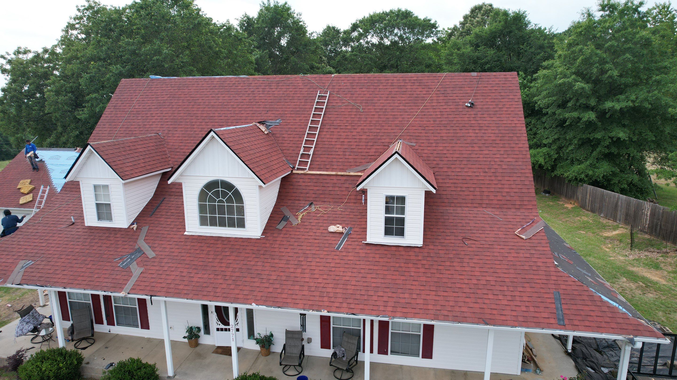 Residential Roofing Installation using GAF Timberline HDZ by Hostetler Roofing