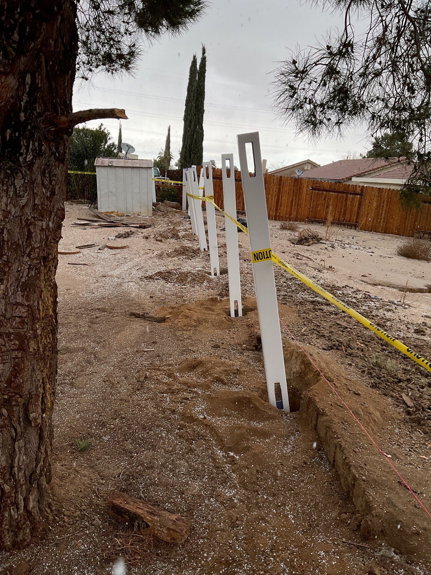 Fence Installation using Vinyl by Fence Guys Inc. 