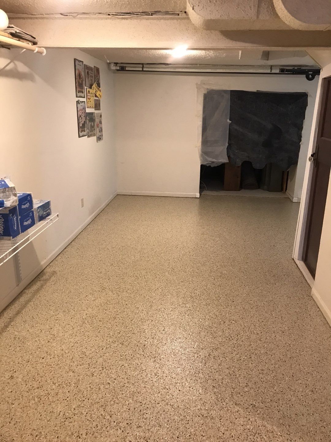 Basement using Driftwood by Select Painting, Coatings & Garage Cabinets