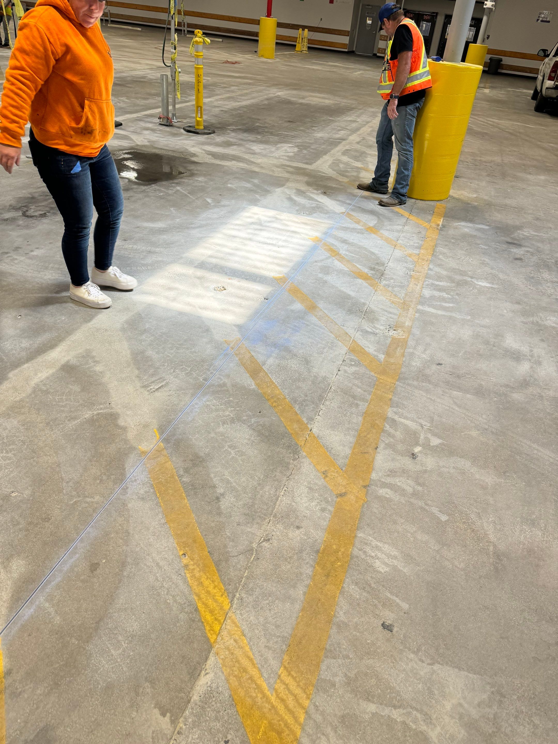 USPS Asphalt Patch Repair, Indoor Parking Lot Sandblast, Outdoor Parking Lot Sealcoating & Indoor/Outdoor Parking Lot Striping  by Jireh Asphalt & Concrete Inc 