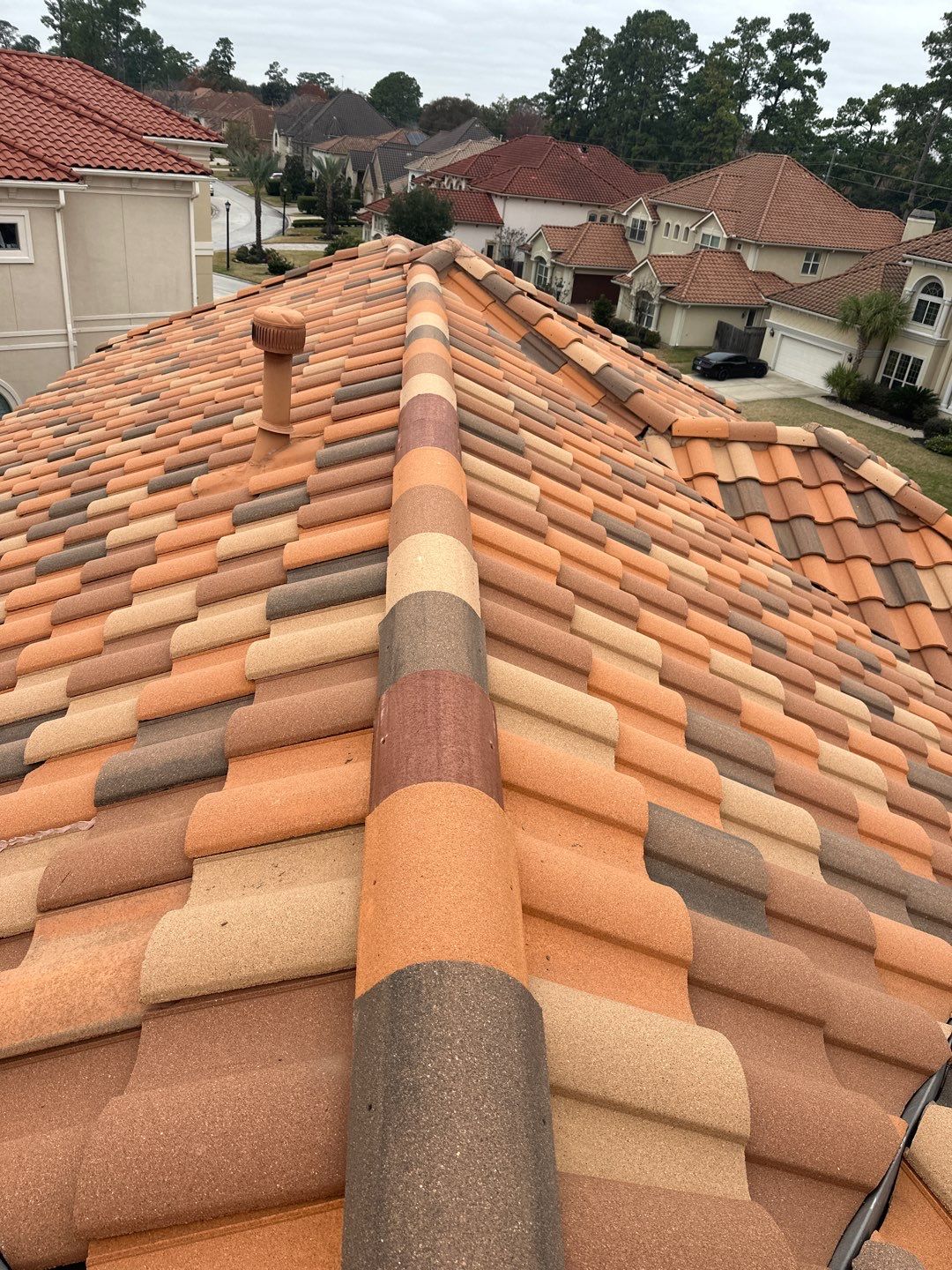 Residential Roofing Repair using tile by Roof Repair Services LLC