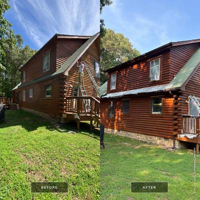 Jay's Log Cabin Re-Stain