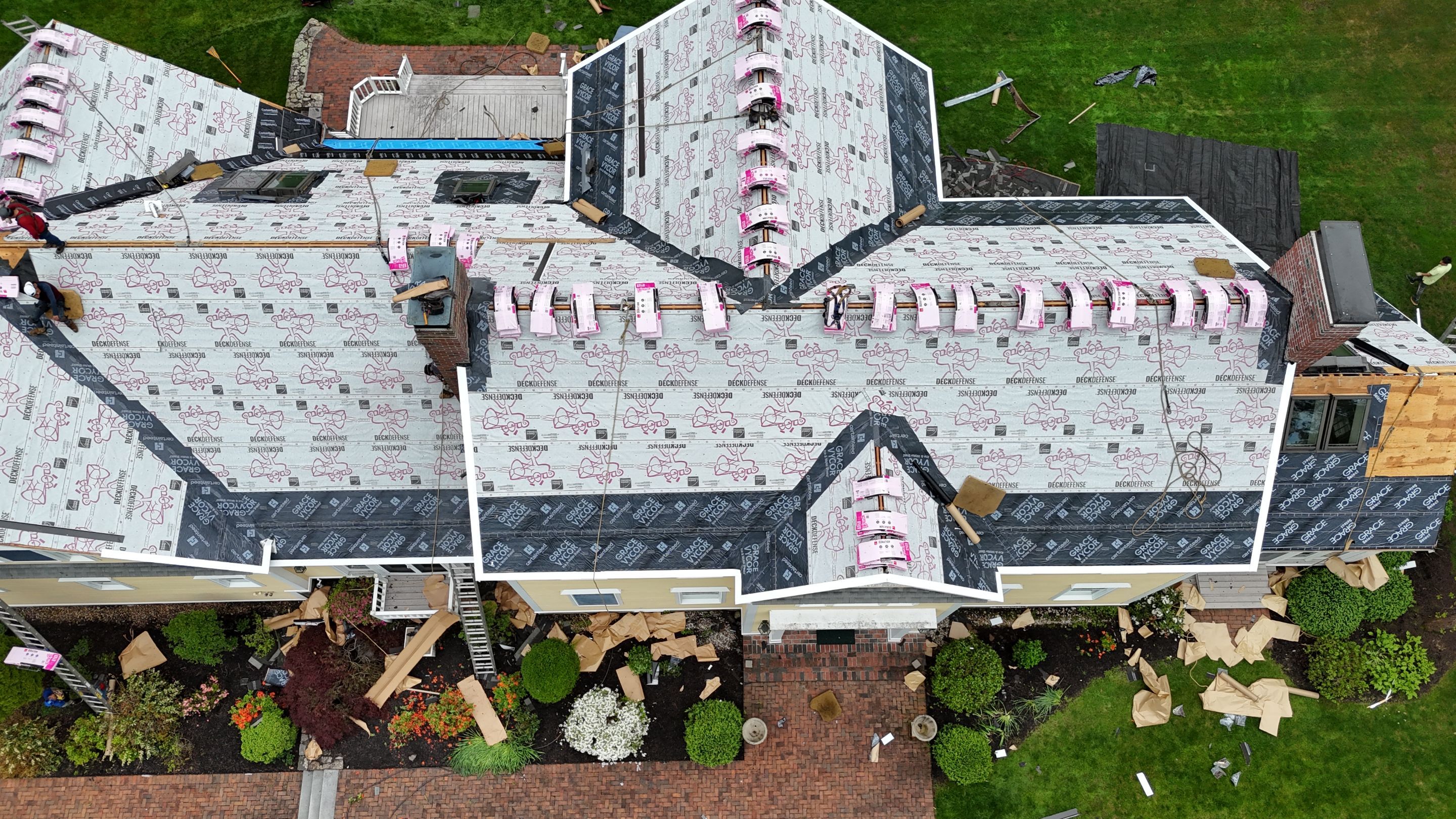 Roof Replacement with Owens Corning Shingles and Copper Flashing by Mighty Dog Roofing of Greater Middlesex County