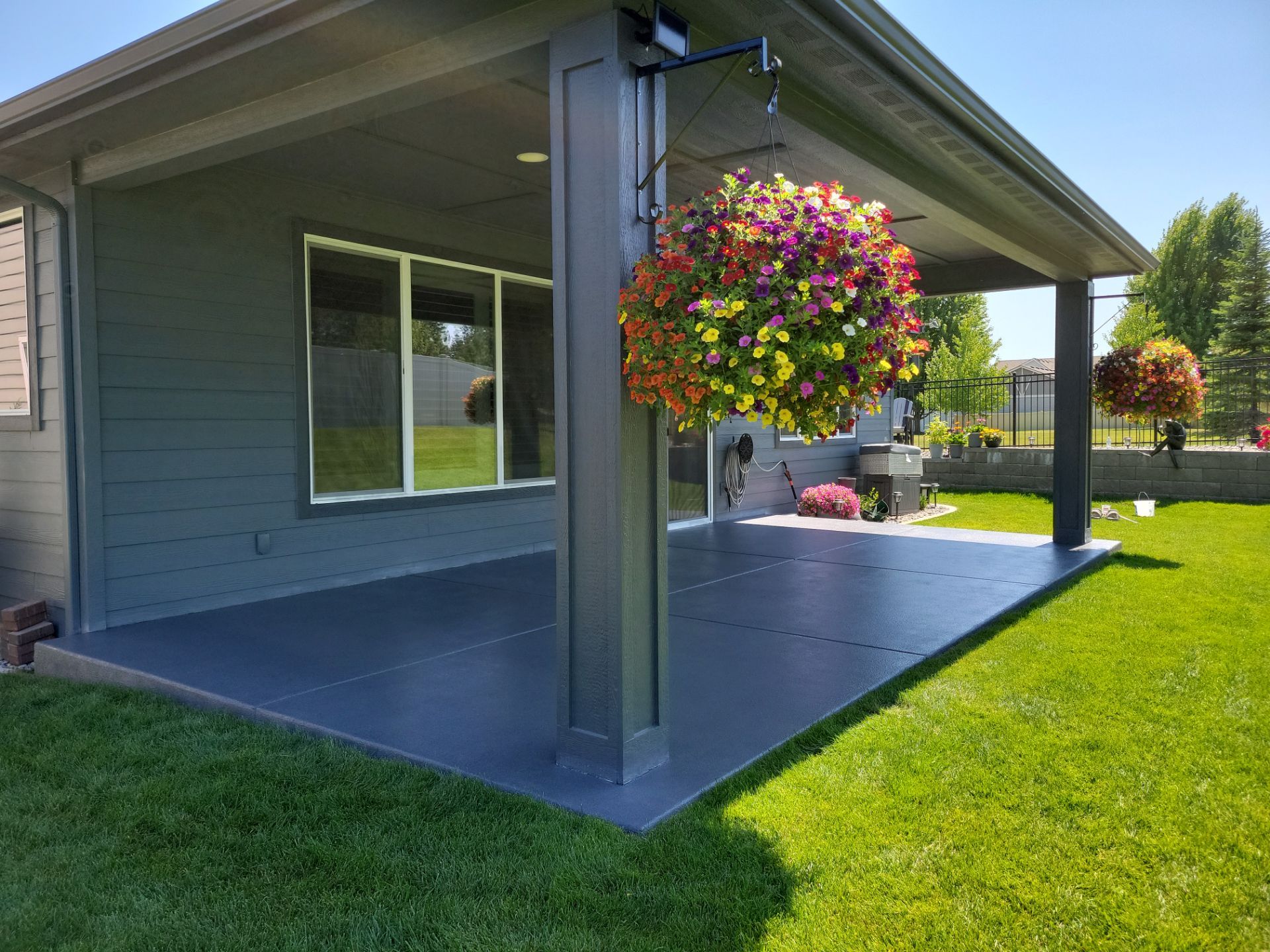 Patio Transformation using Battleship Hybrid by Croc Coatings, LLC