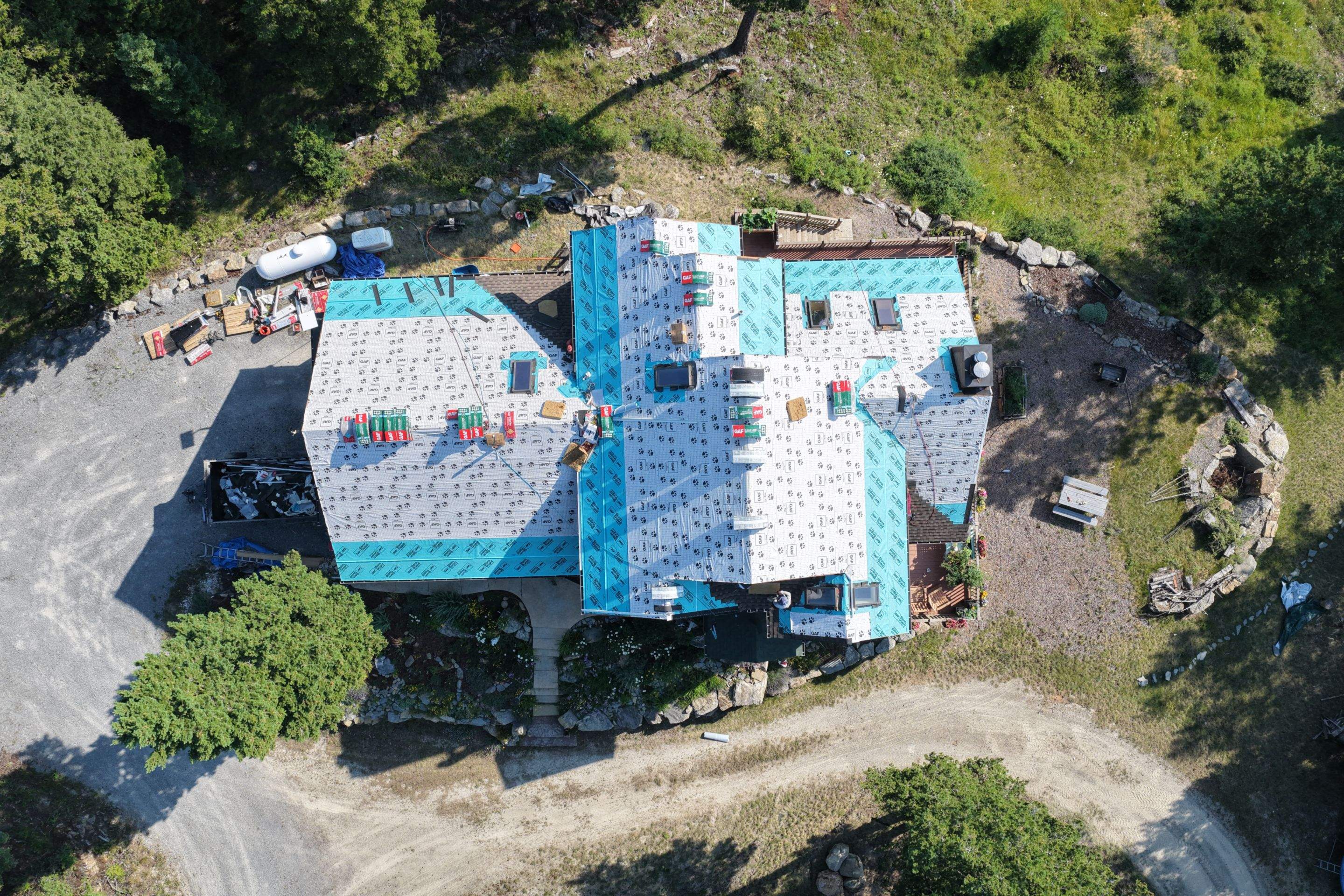 Roof Replacement - GAF Timberline UHDZ - Barkwood  by Montana Roofing Solutions