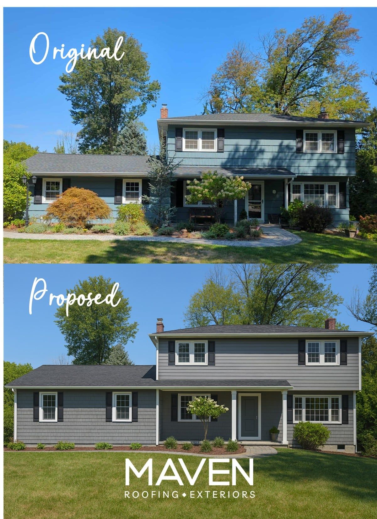 CertainTeed CERTAplank S7 Siding — Charcoal Gray by Maven Roofing & Exteriors LLC